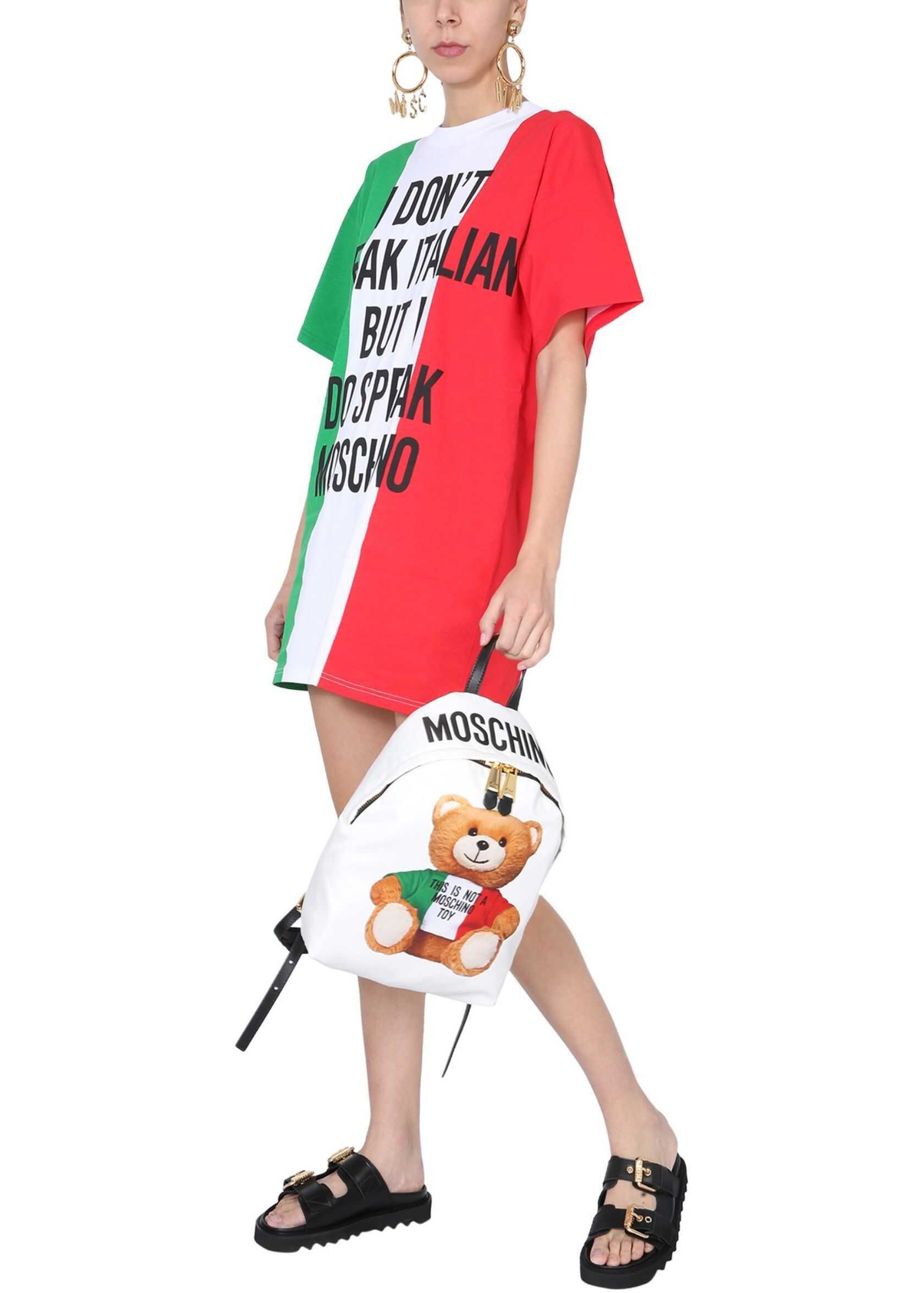 Moschino Round Neck Dress 04240540_1888 MULTICOLOUR