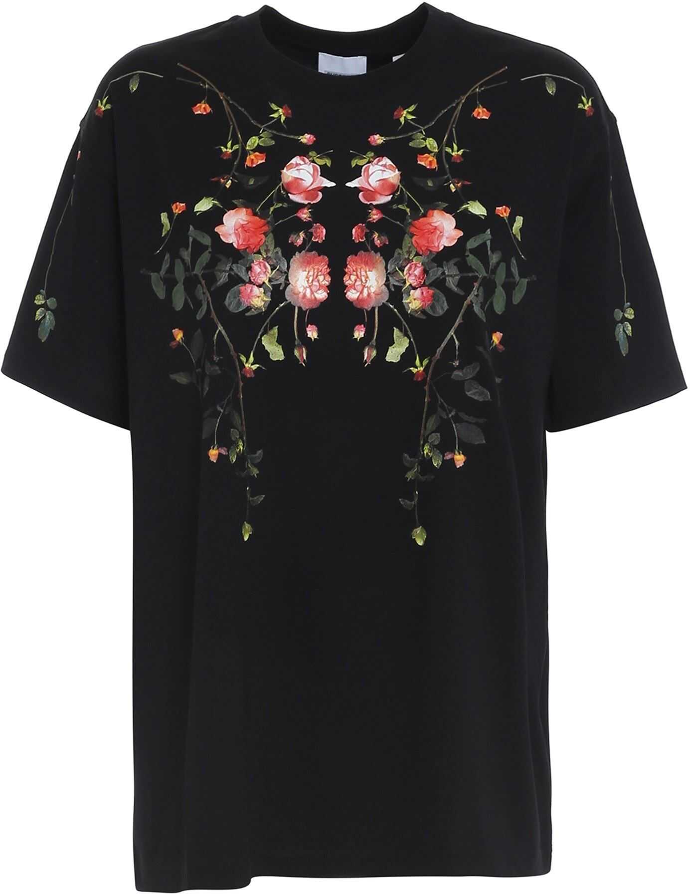 Burberry Carrick Flowers T-Shirt Black