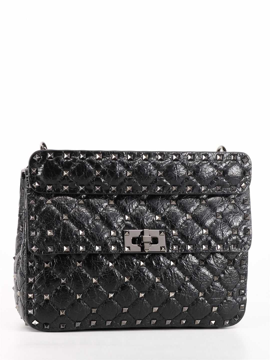 Valentino Garavani Rockstud Spike Bag Medium Black