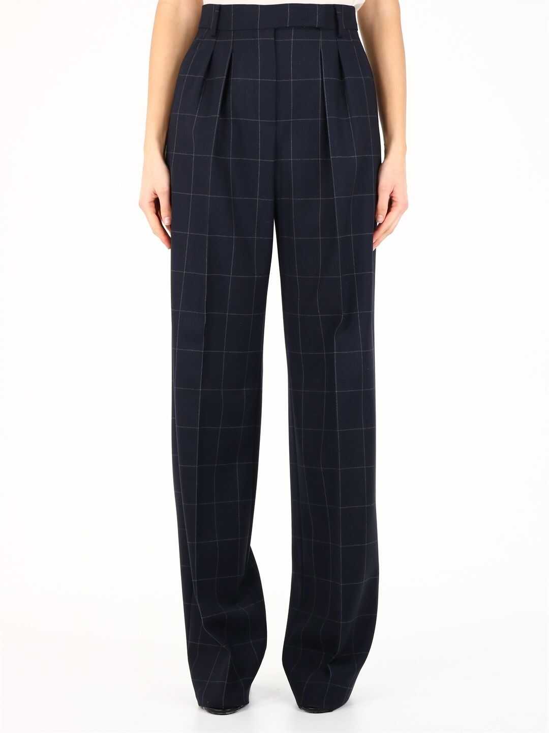 Max Mara Palazzo Trousers Wool 11311111600 10412 Blue