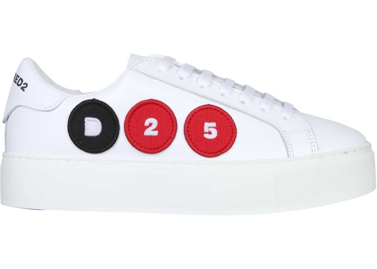 DSQUARED2 Sneakers With Logo Patch* WHITE