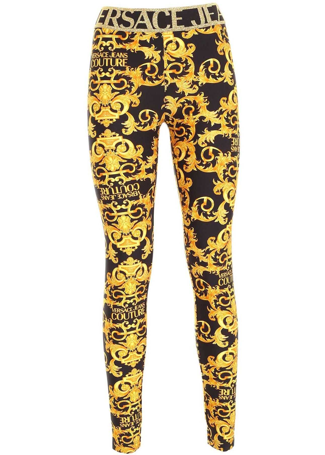 Branded Band Leggings In Black