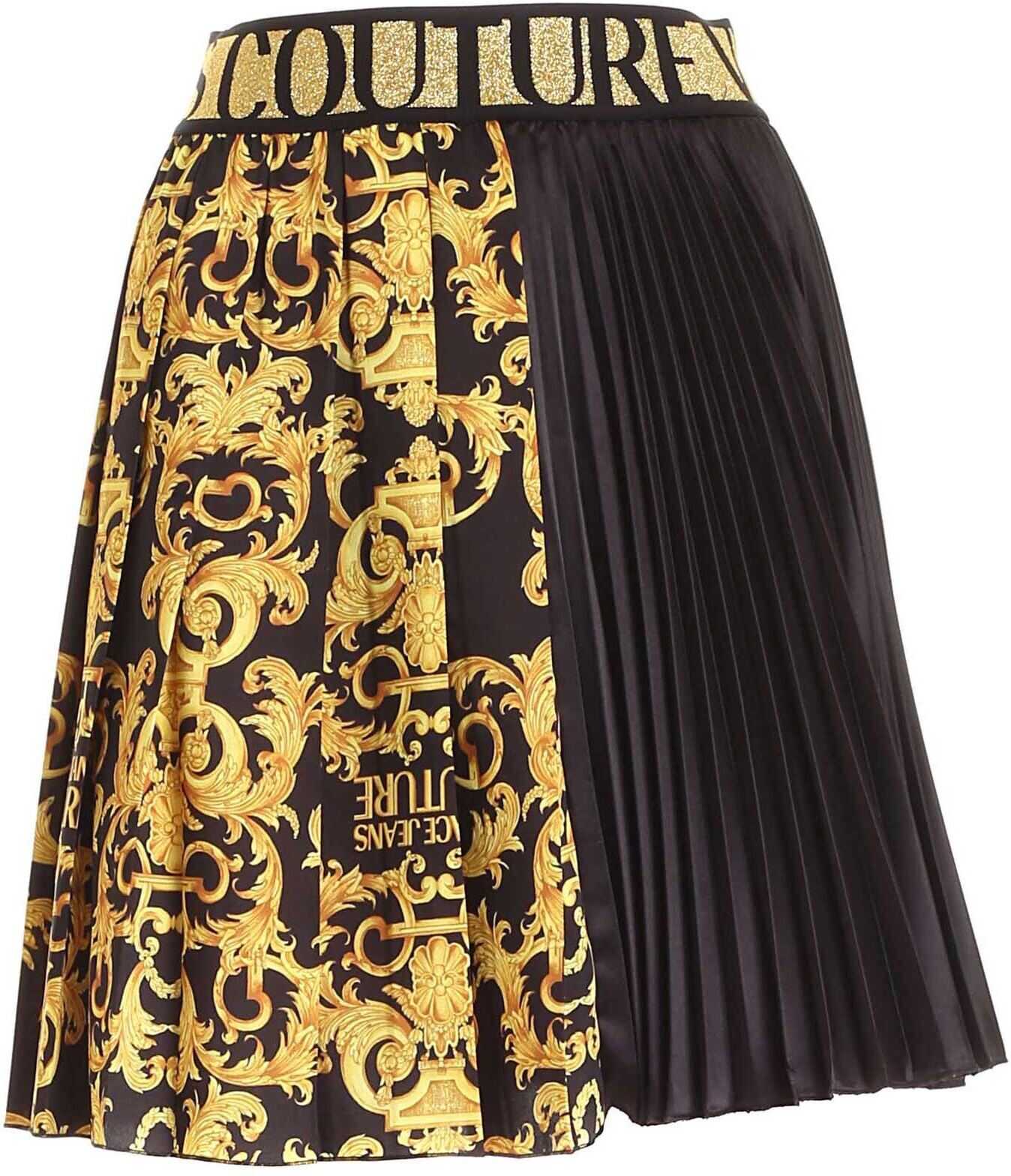 Branded Elastic Skirt In Black