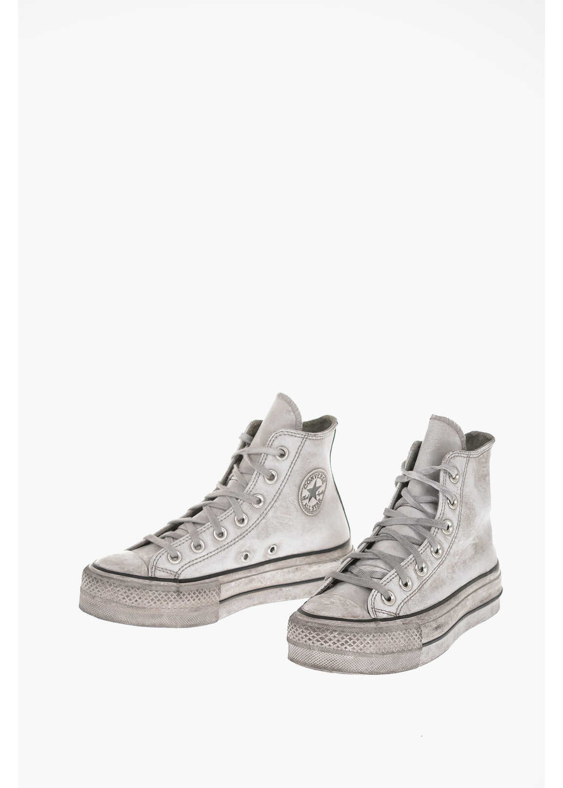 CHUCK TAYLOR ALL STAR leather Vintage Effect High-top Sneake