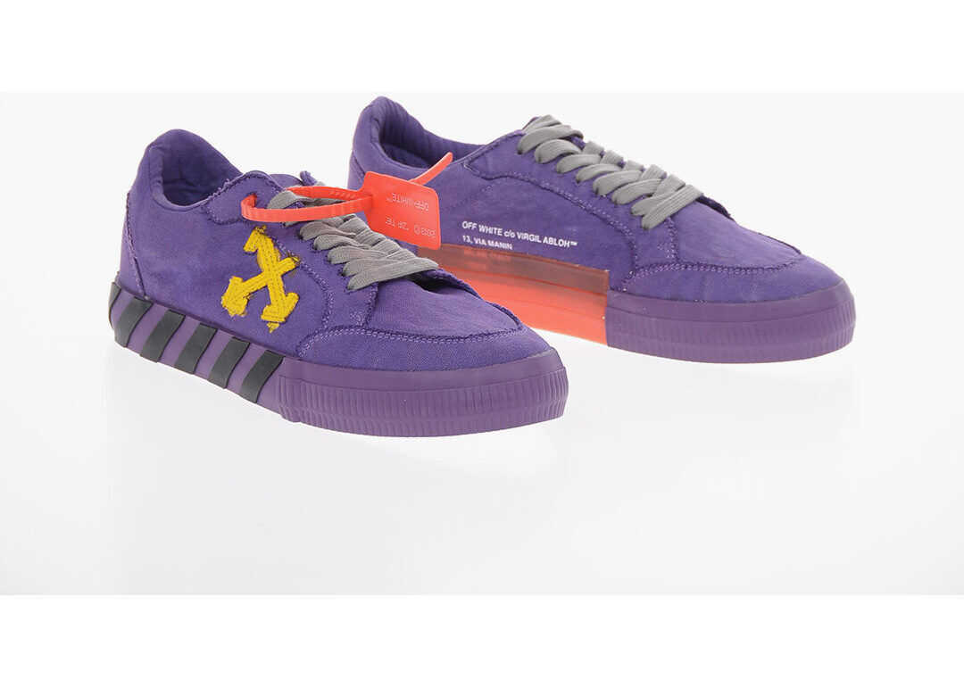 Off-White Canvas LOW VULCANIZED Sneakers VIOLET