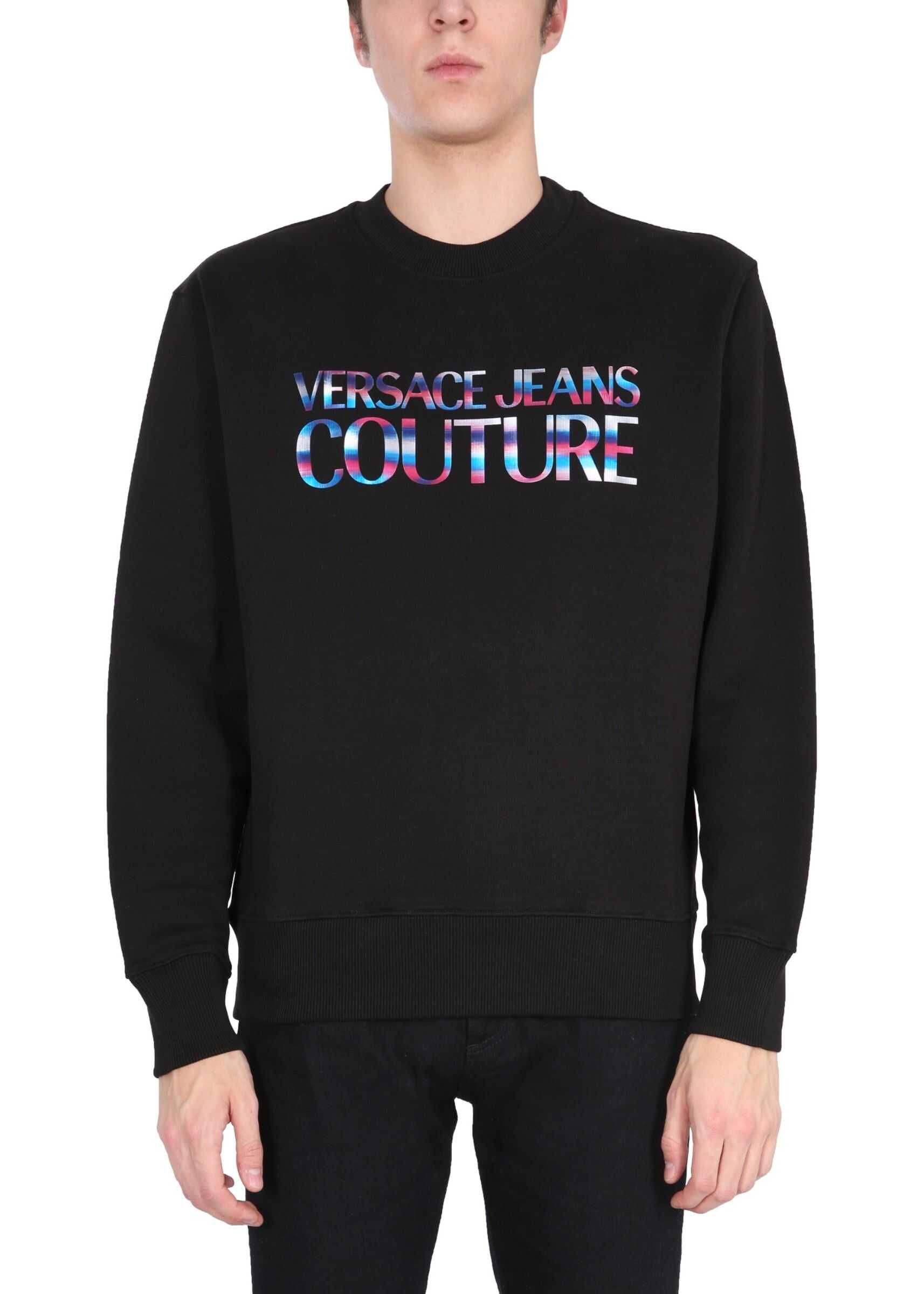 Versace Jeans Couture Sweatshirt With Logo B7GWA7GE_30438899 BLACK