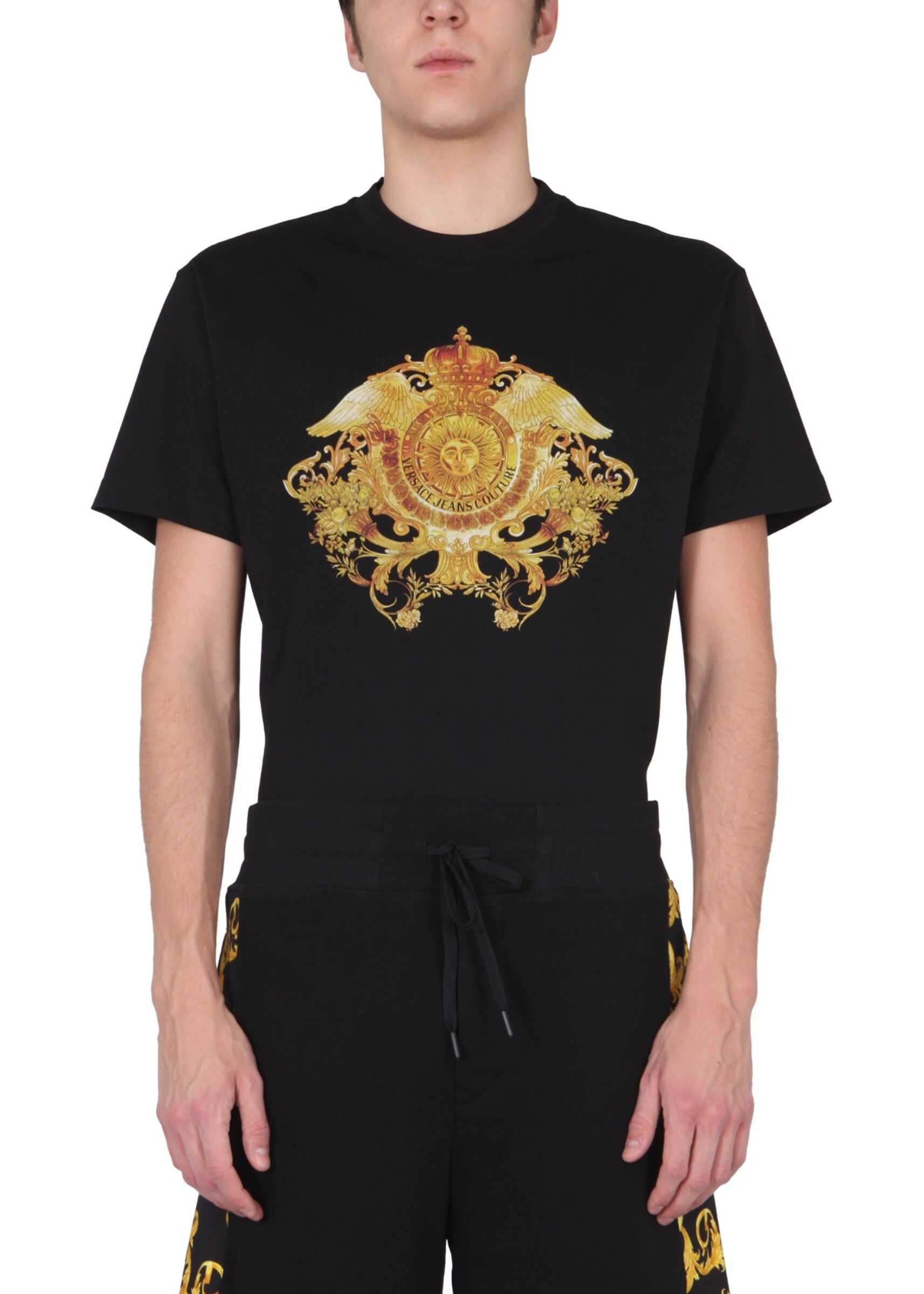 Versace Jeans Couture Crew Neck T-Shirt BLACK