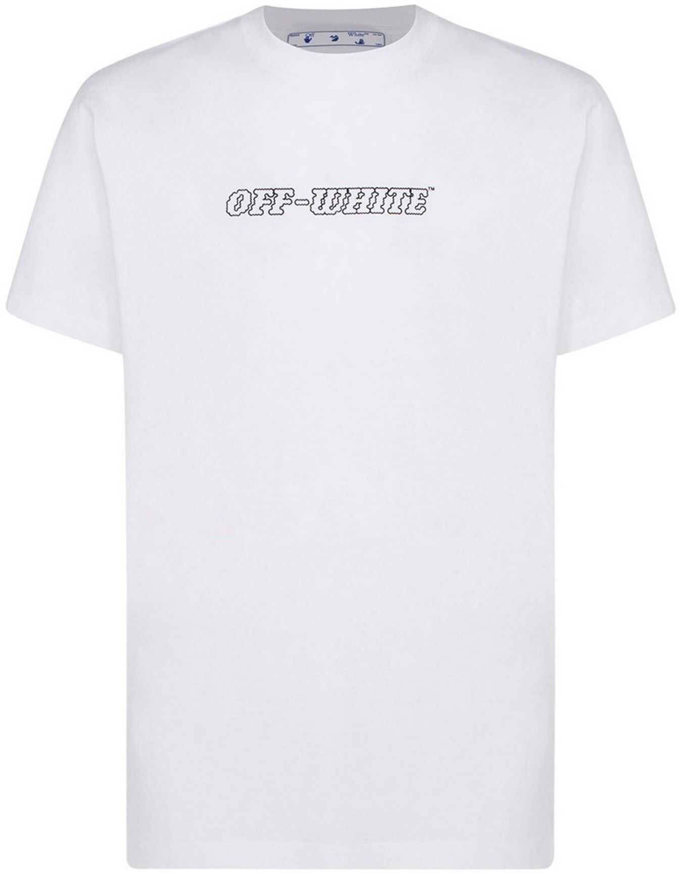 Off-White Printed Cotton T-Shirt In White White