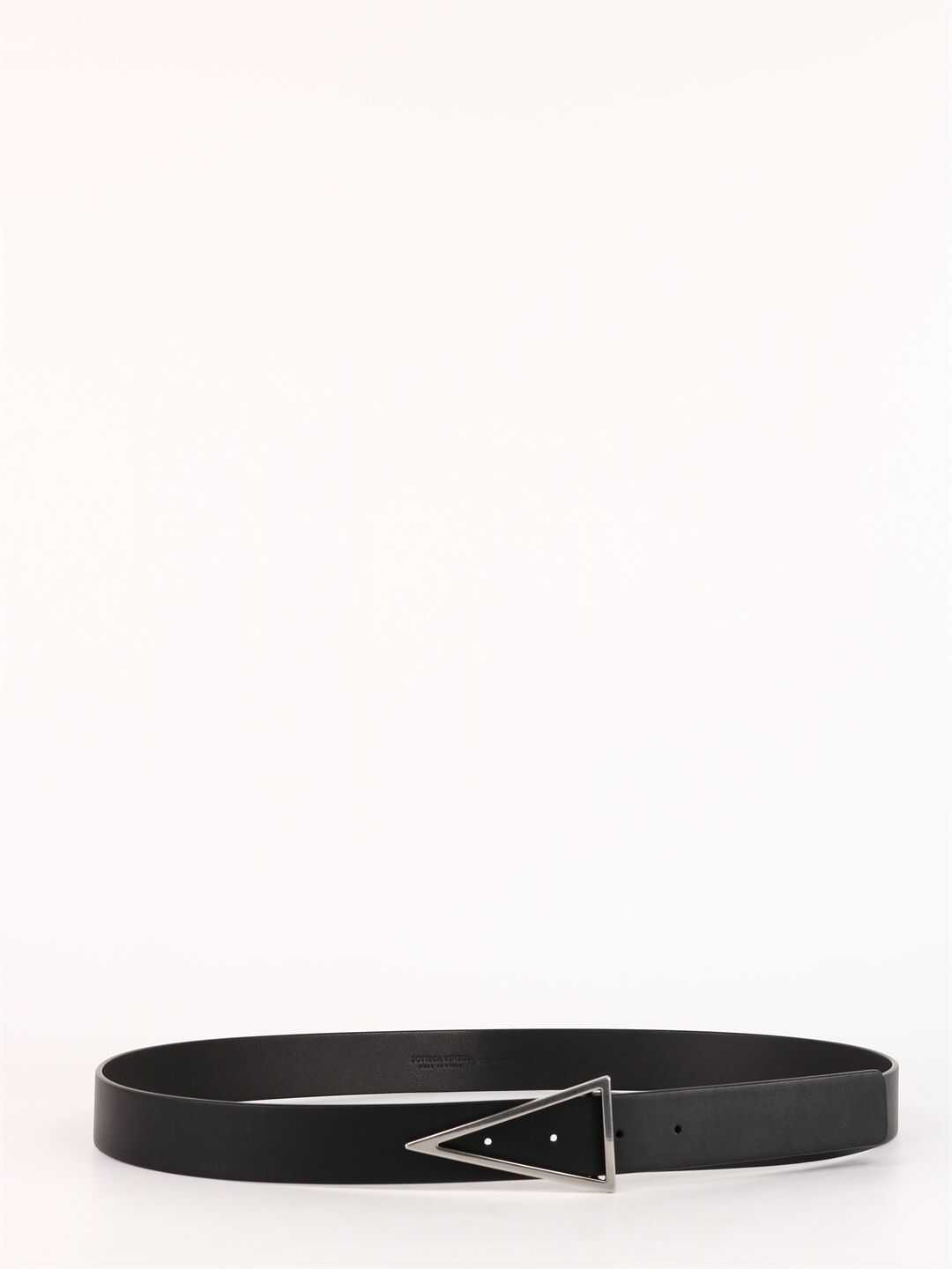 Bottega Veneta Leayher Belt Black