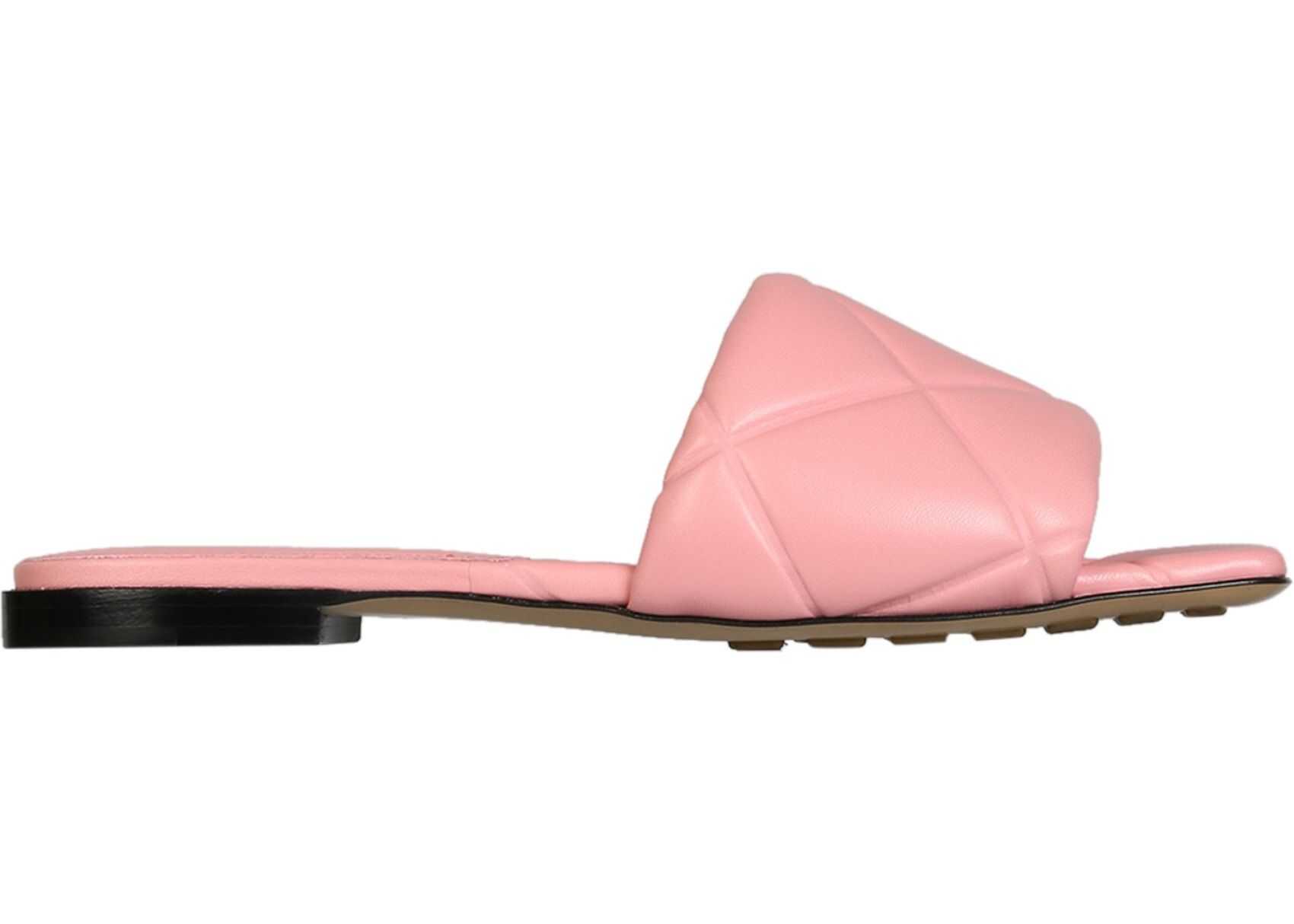Bottega Veneta The Lido Flat Rubber Sandals PINK