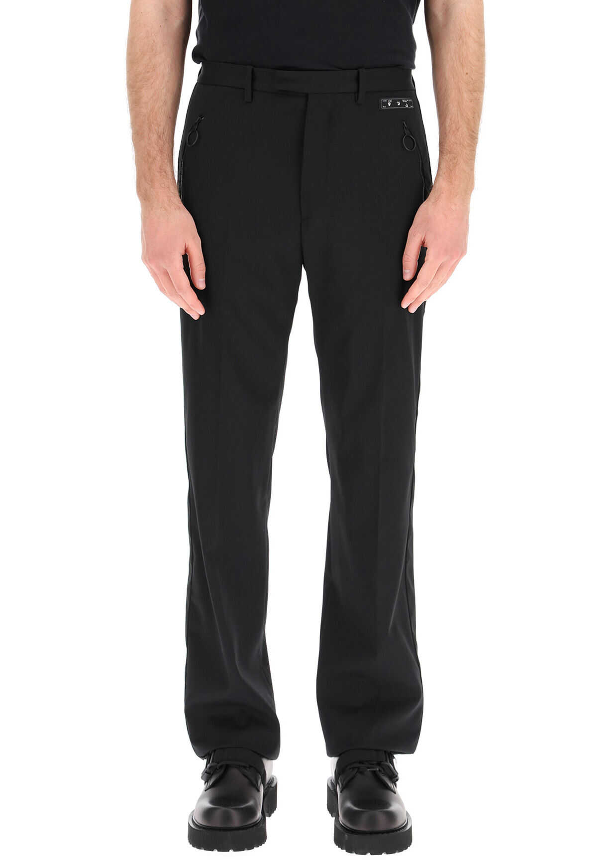 Off-White Tuxedo Trousers OMCA168R21FAB001 BLACK