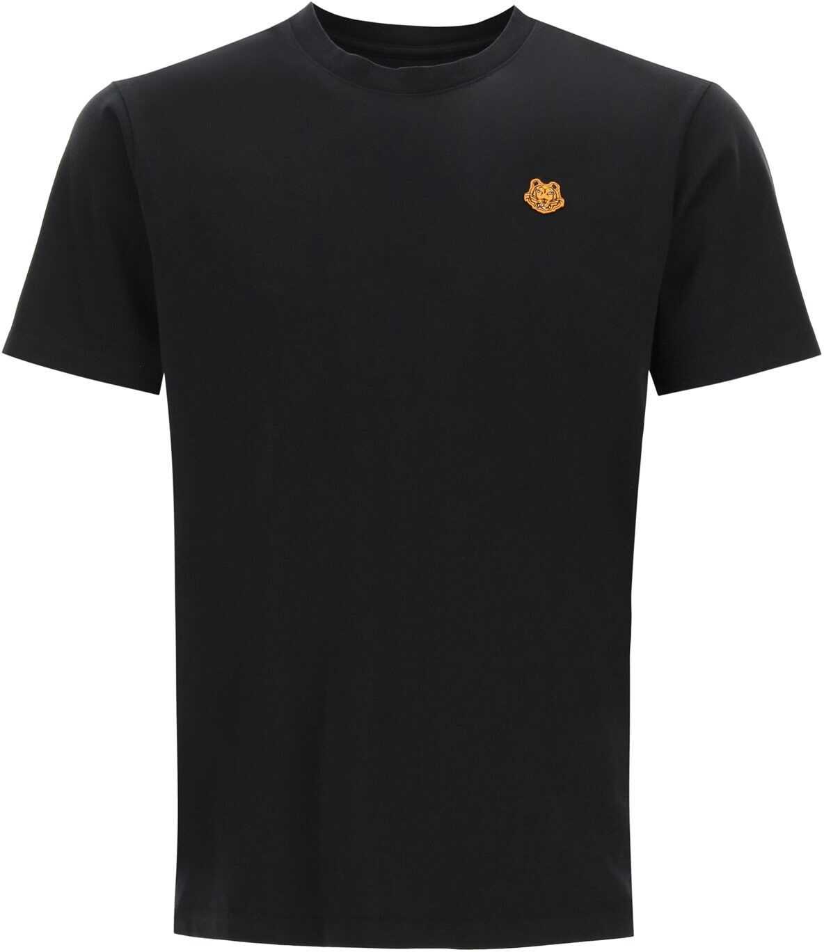 Kenzo T-Shirt Tiger Crest Patch BLACK