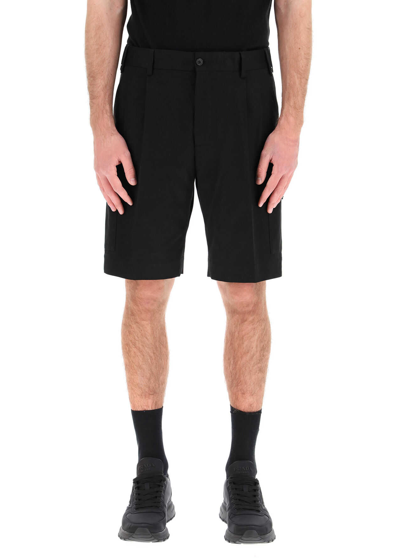 Cargo Shorts With Logo Patch