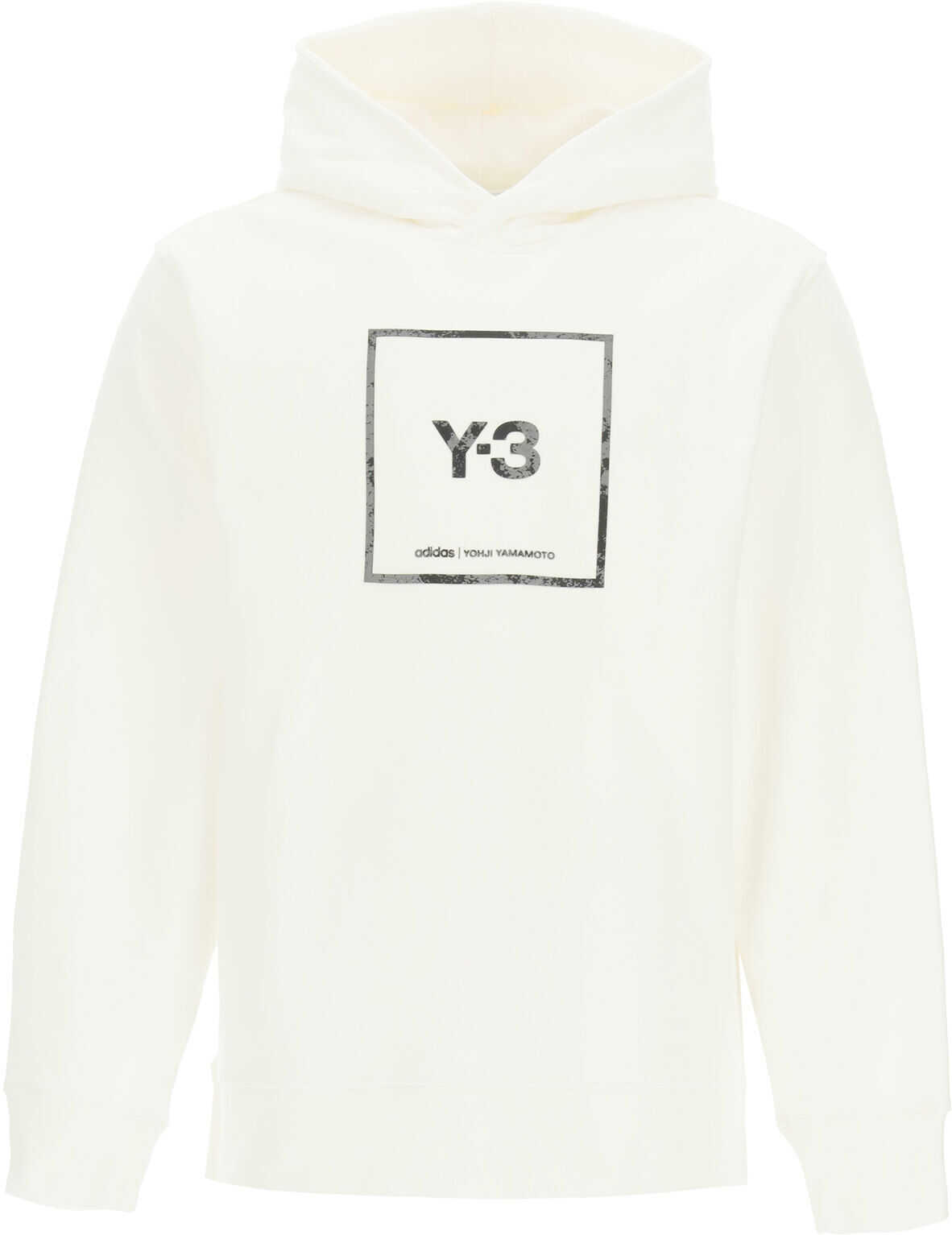 Y-3 U Square Label Hoodie GV6054 WHITE