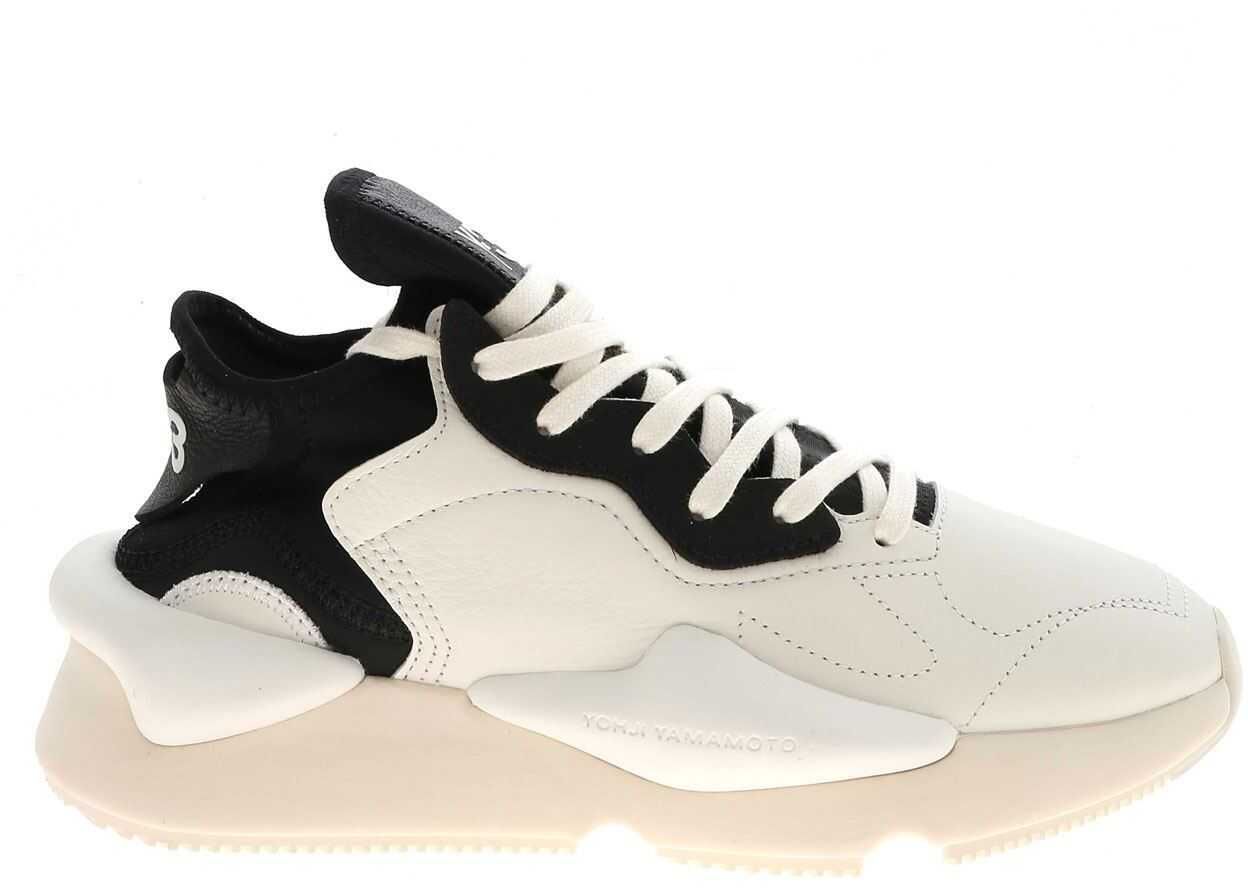 Y-3 Kaiwa Sneakers In Black And White White