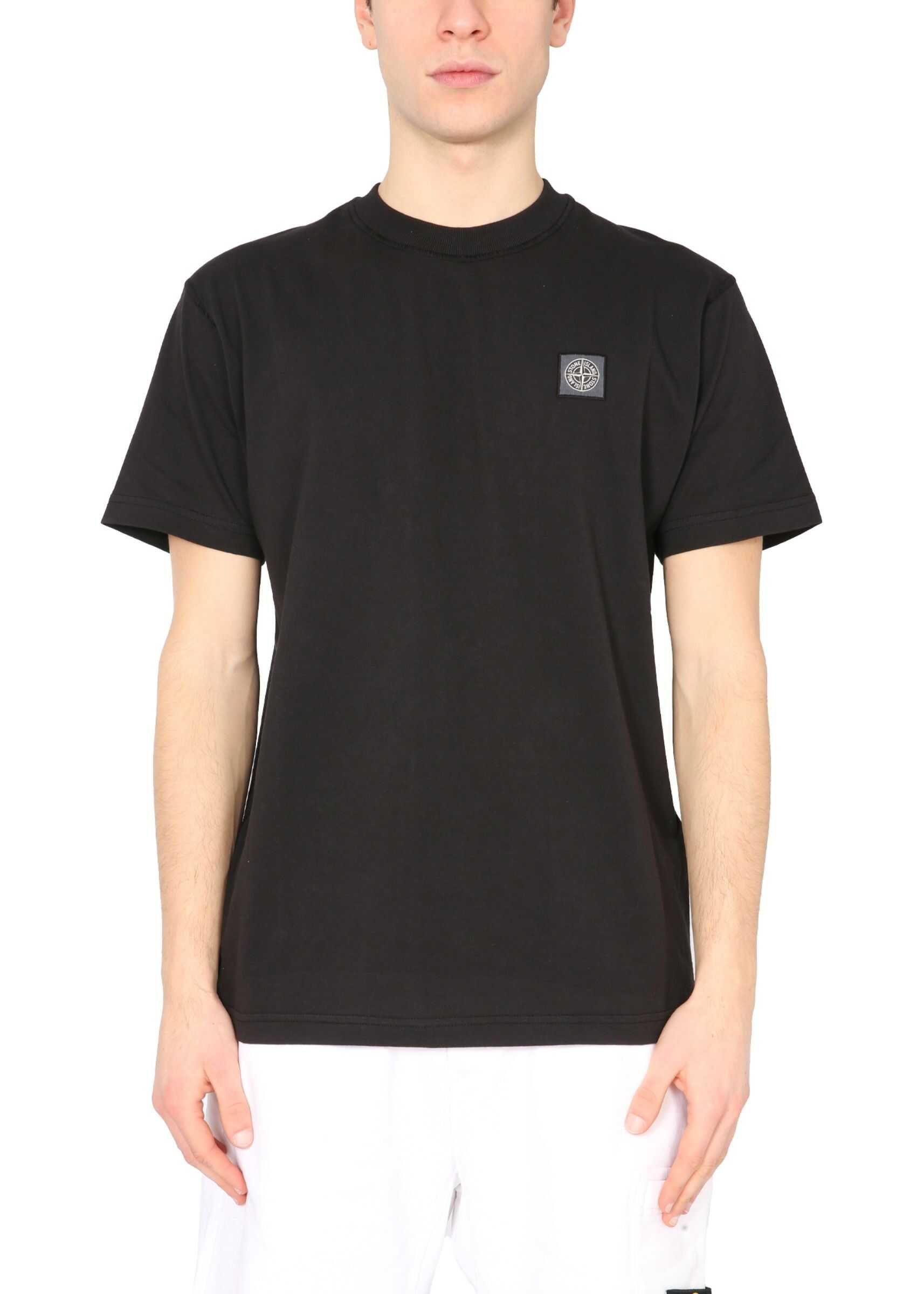 Stone Island Crew Neck T-Shirt BLACK