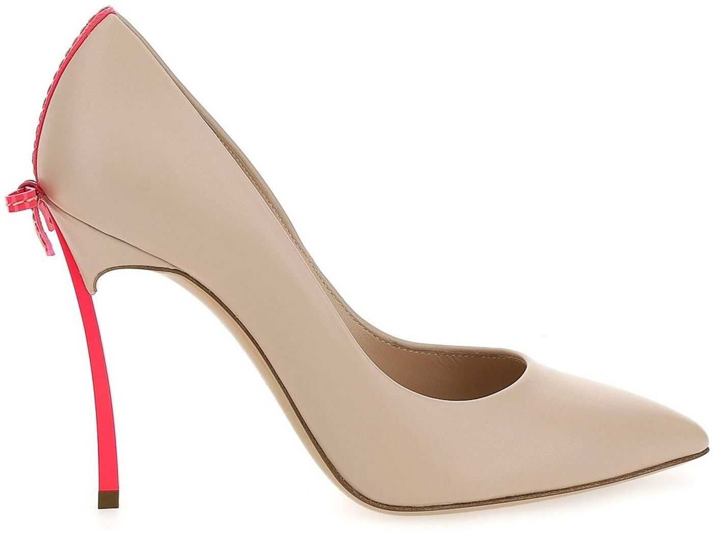 Leather Pumps In Beige