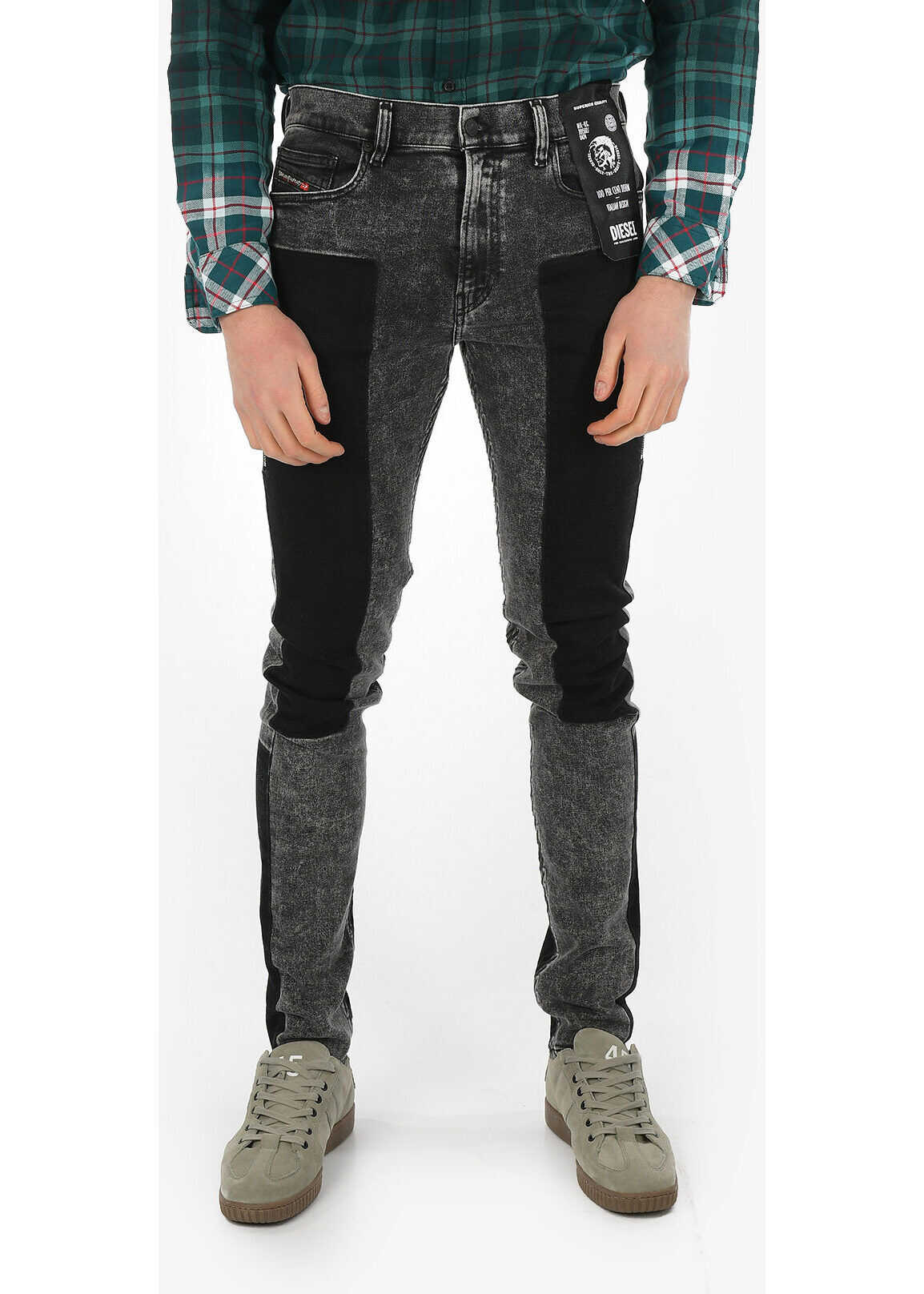 Diesel 14cm Skinny Fit D-AMNY-BK-SP Jeans L34 GRAY