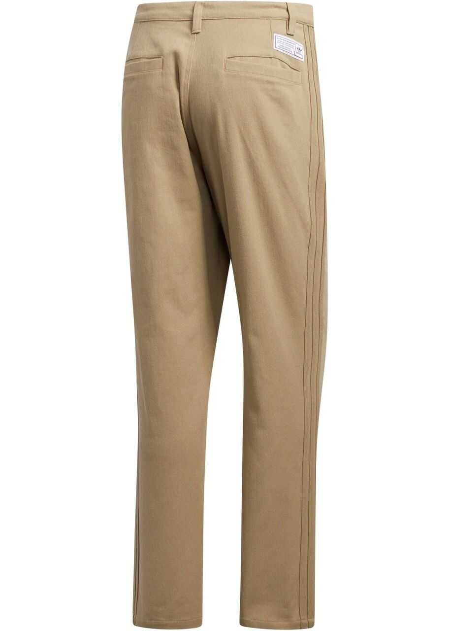 Pantaloni casual adidas Striped Chino Pants DU8335 Light brown Barbati (BM 8183986) 2