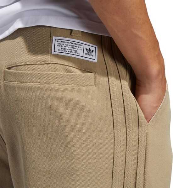 Pantaloni casual adidas Striped Chino Pants DU8335 Light brown Barbati (BM 8183986) 7