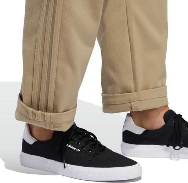 Pantaloni casual adidas Striped Chino Pants DU8335 Light brown Barbati (BM 8183986) 8