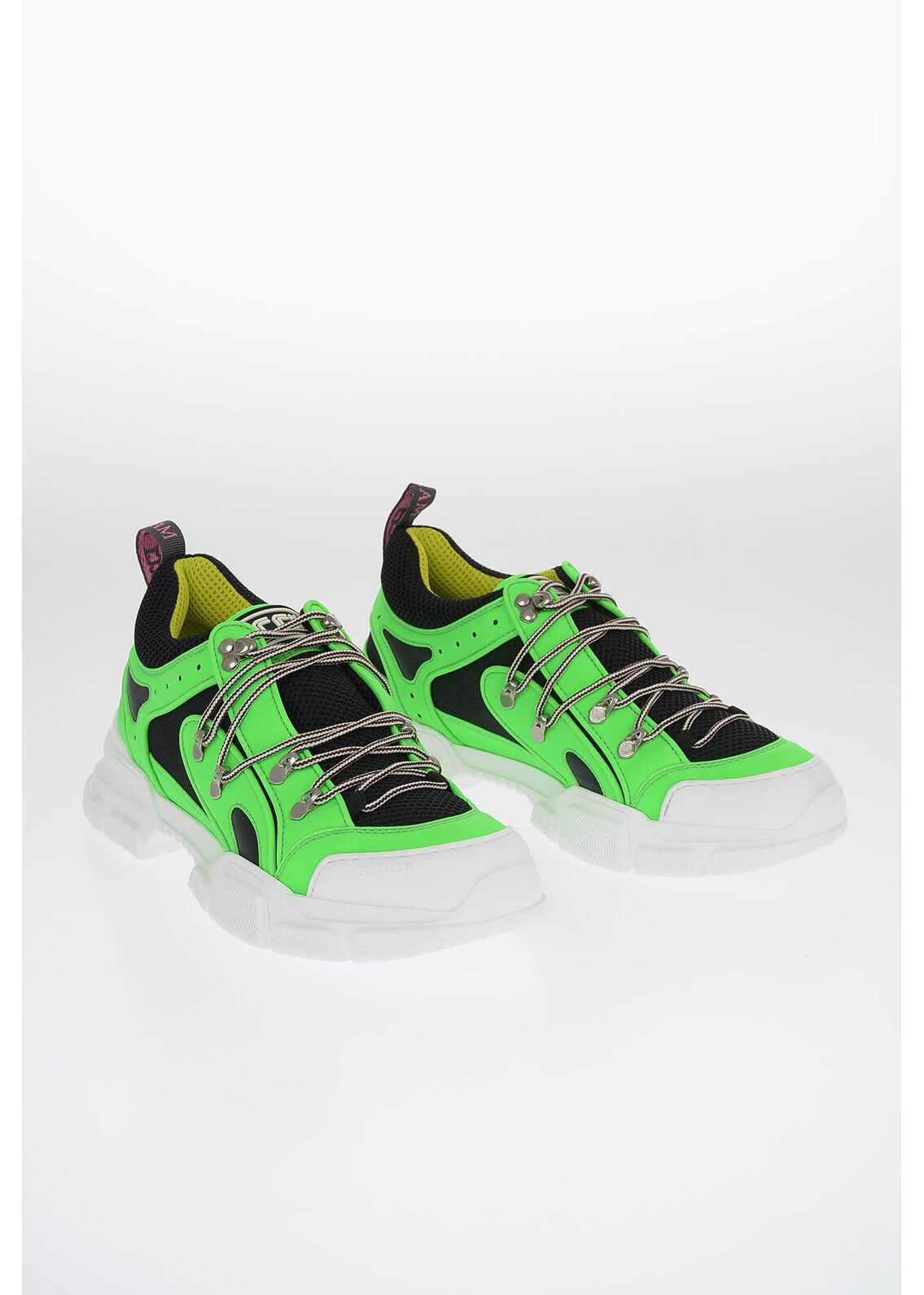 Gucci Fabric And Leather Flashtrek Sneakers Green
