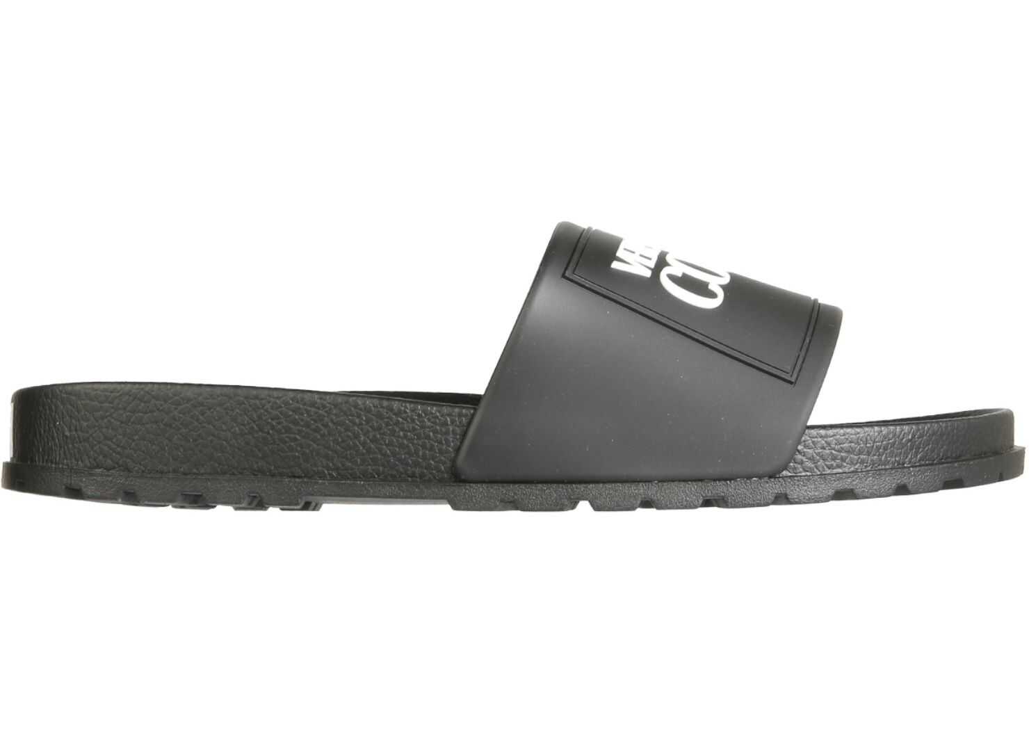 Versace Jeans Couture Slide Sandals BLACK