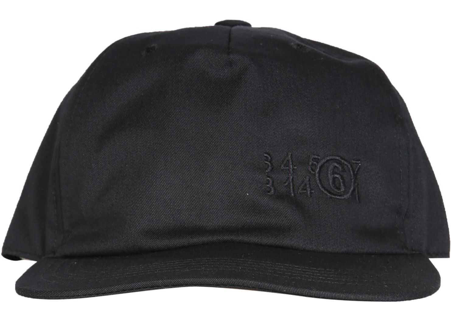 MM6 Maison Margiela Hat With "6" Logo BLACK