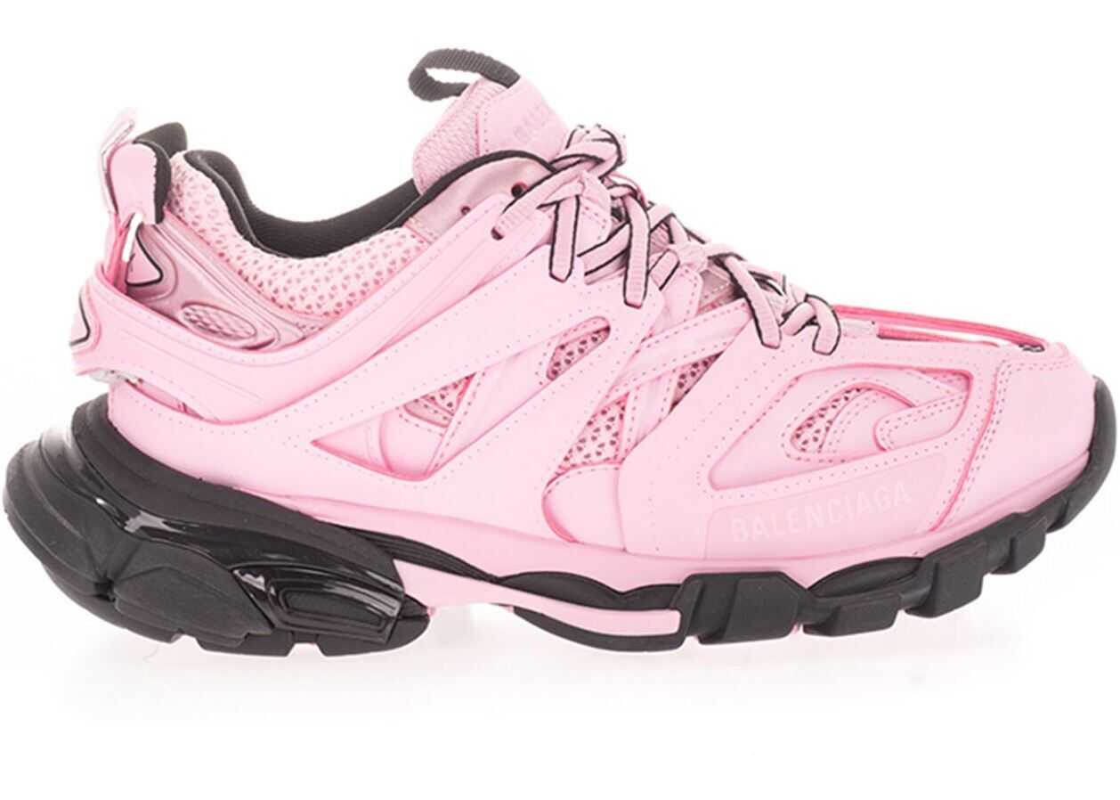 Balenciaga Track Sneakers In Pink And Black Pink