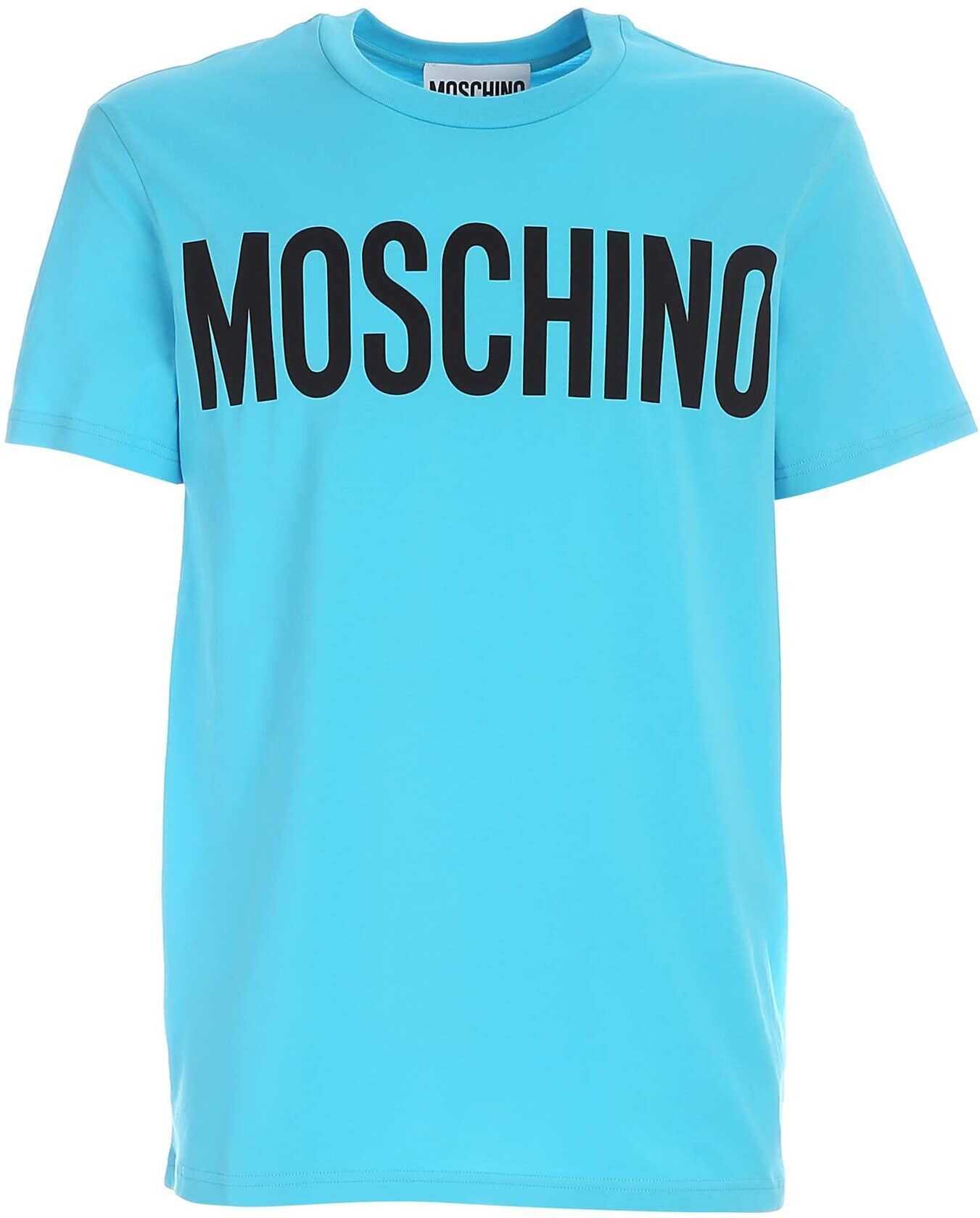 Moschino Lettering Logo T-Shirt Inb Light Blue Light Blue