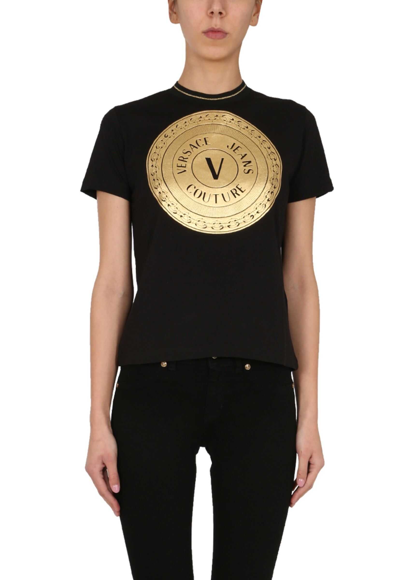 Versace Jeans Couture Crew Neck T-Shirt BLACK