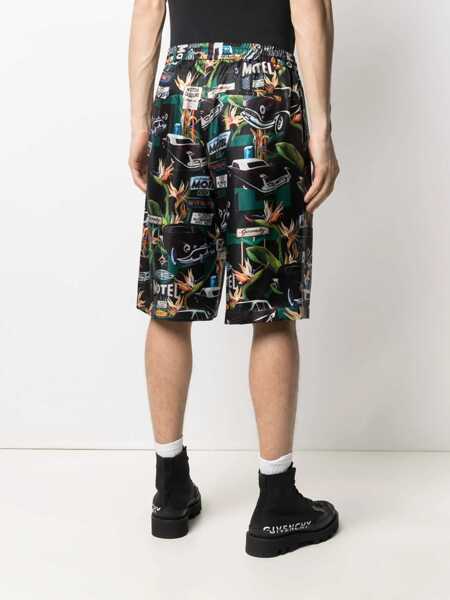 Pantaloni scurti Givenchy Silk Bermuda BLACK Barbati (BM 8196013) 4