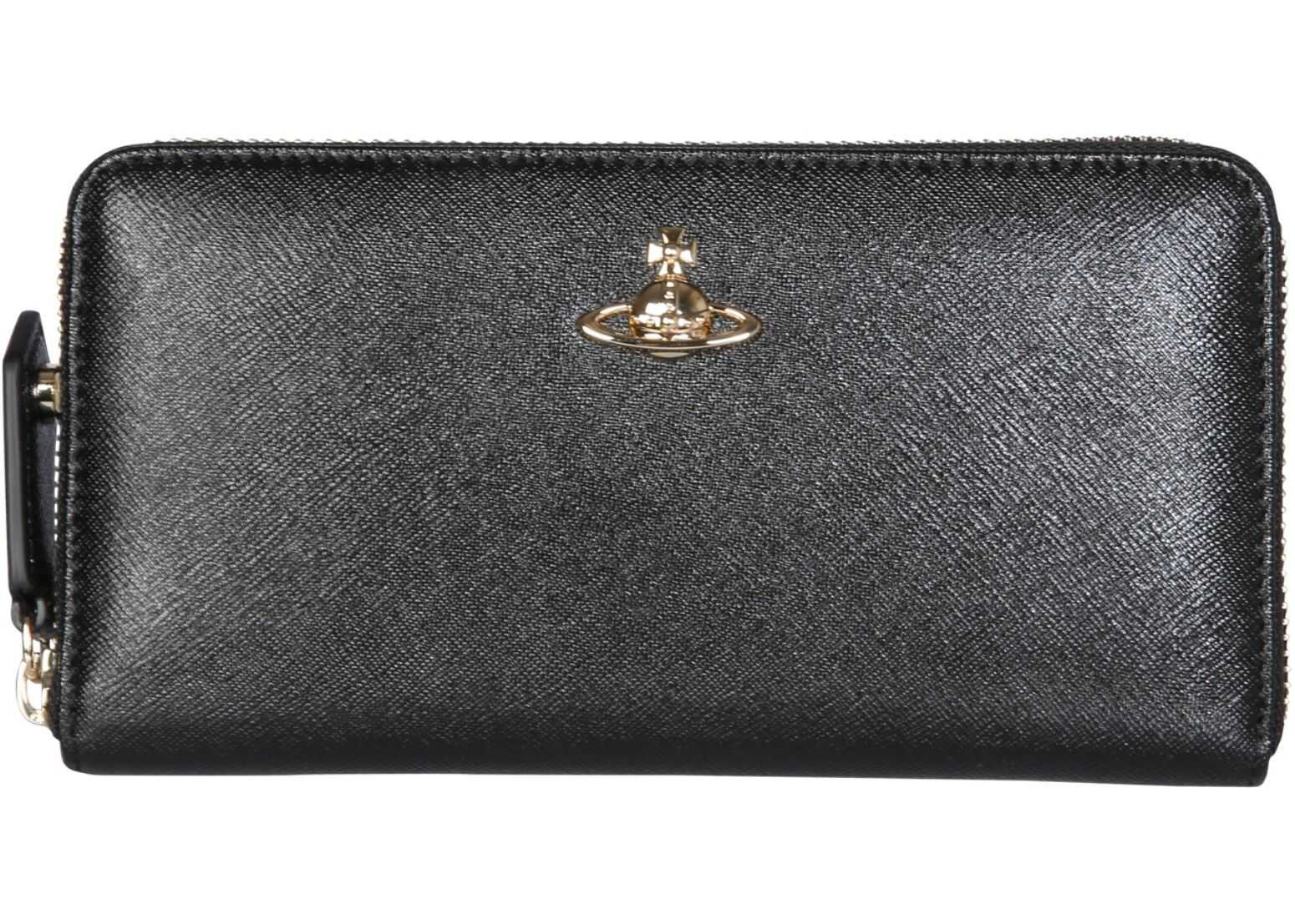 Vivienne Westwood Classic Wallet With Zip 51050023_40565N413 BLACK