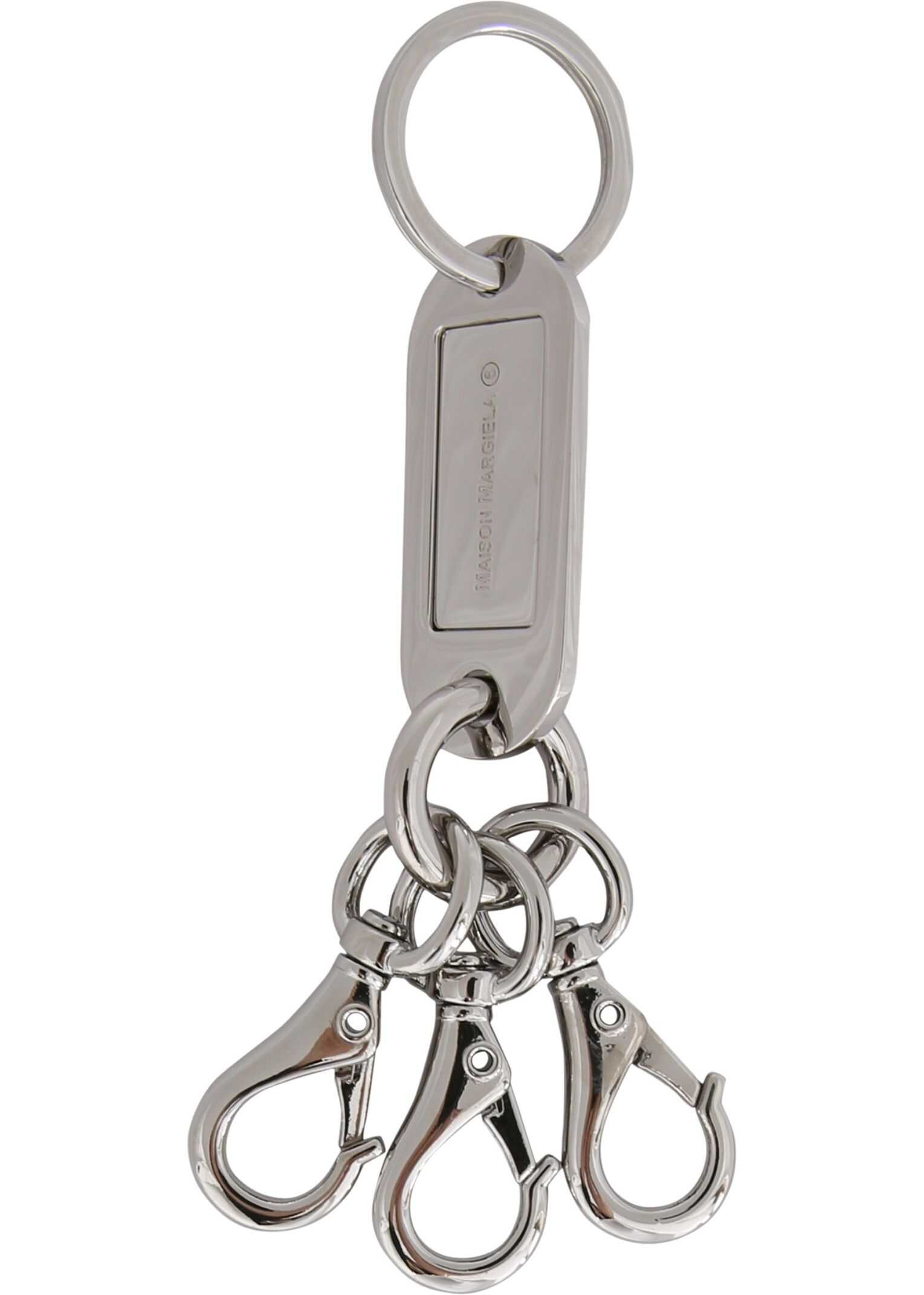 MM6 Maison Margiela Key Ring With Logo SILVER