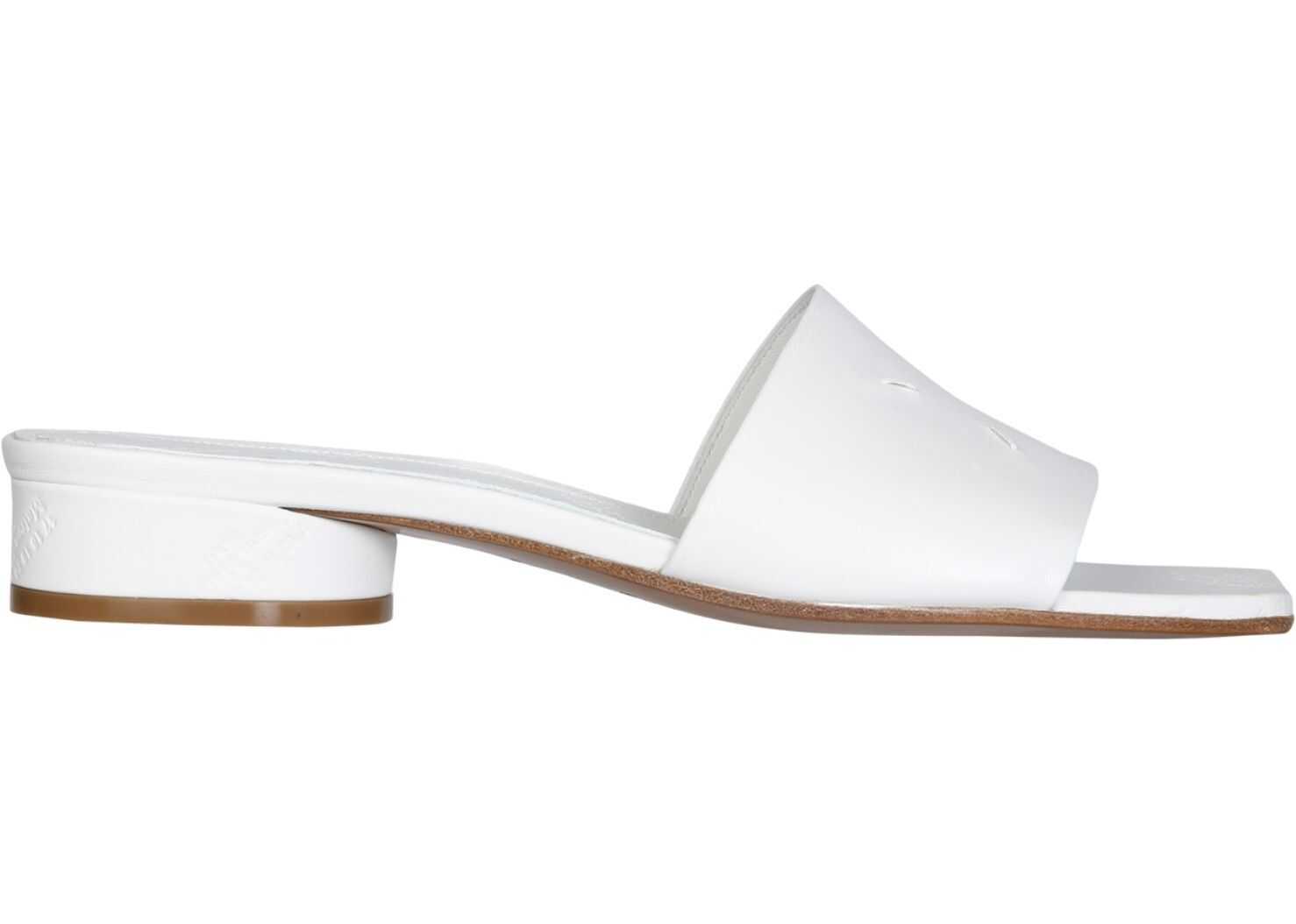 Maison Margiela Leather Sandals WHITE