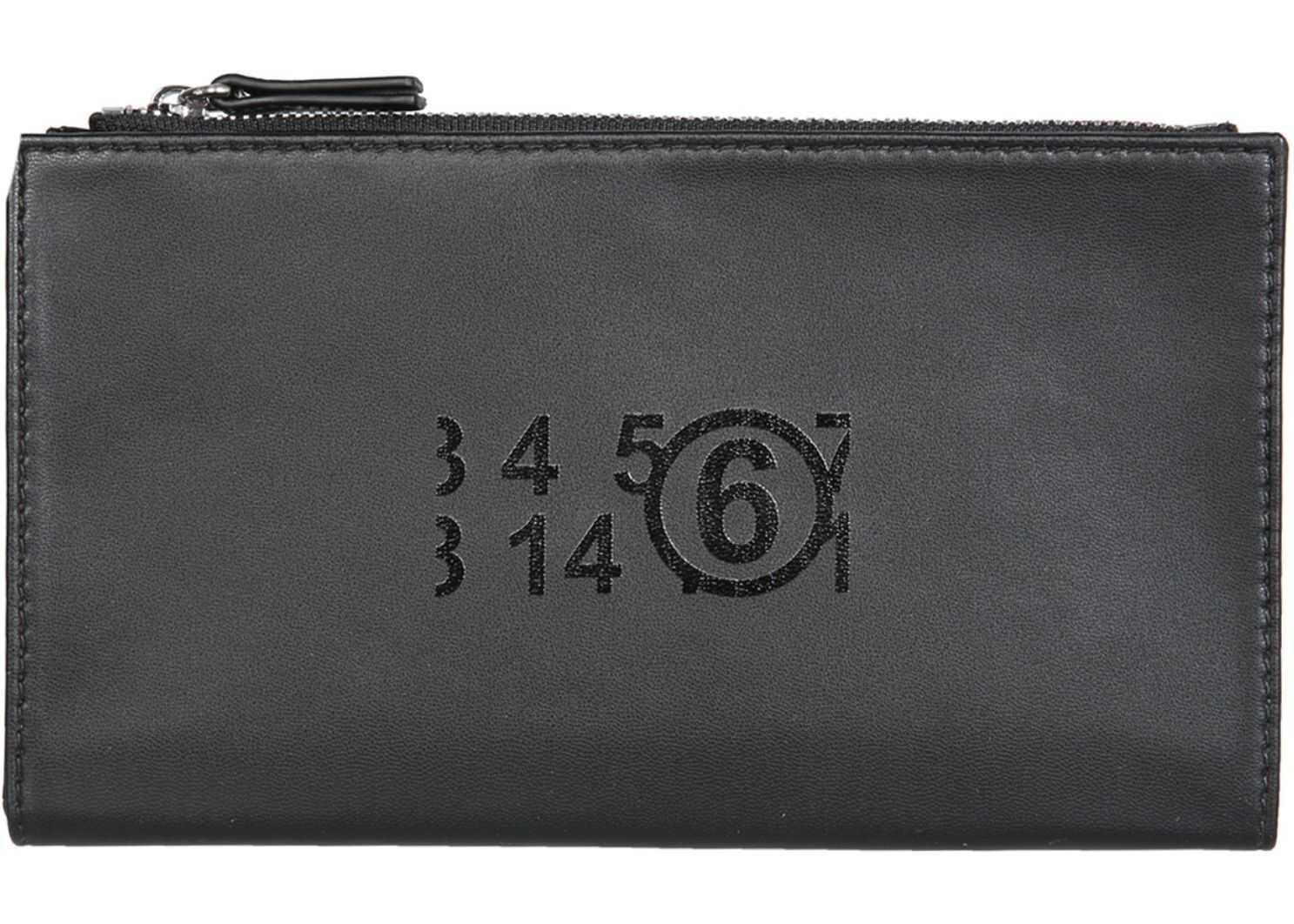 MM6 Maison Margiela Bi Fold Wallet BLACK