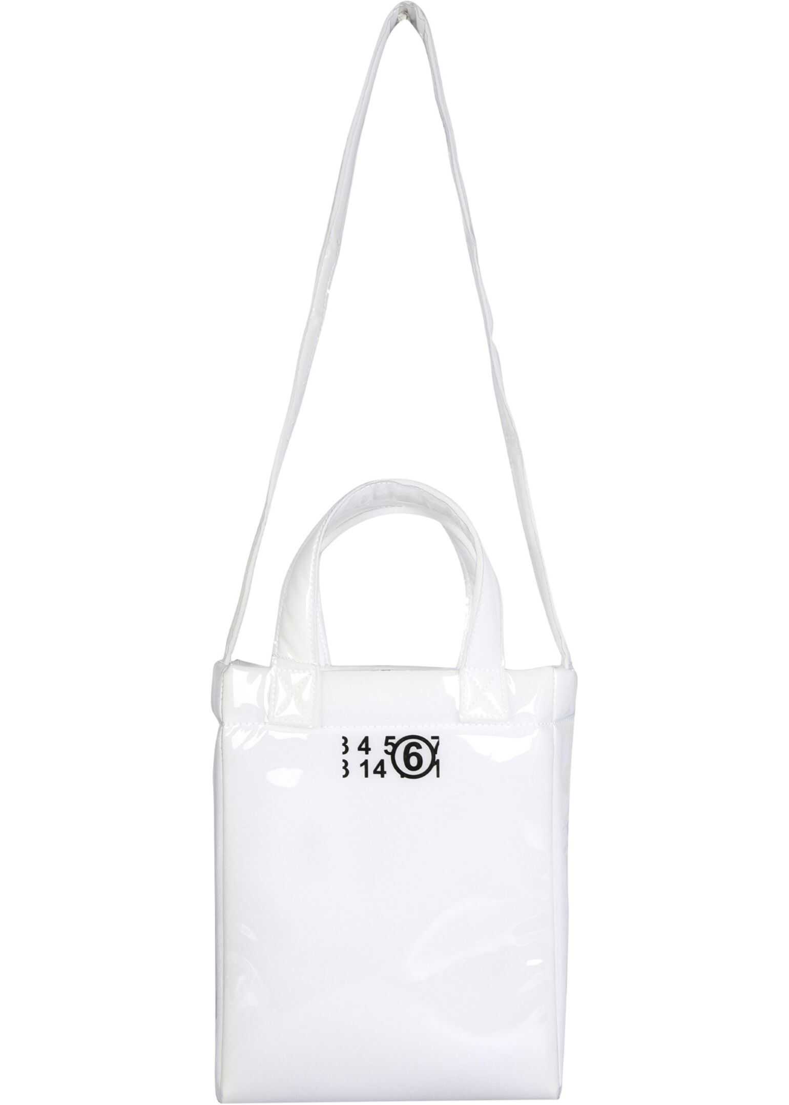 MM6 Maison Margiela Mini Tote Bags With Logo WHITE