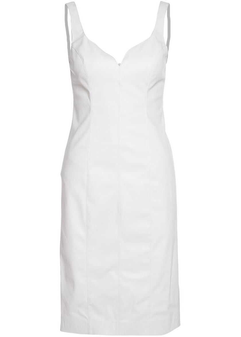 Pinko Dress "Pudico" in faux leather White