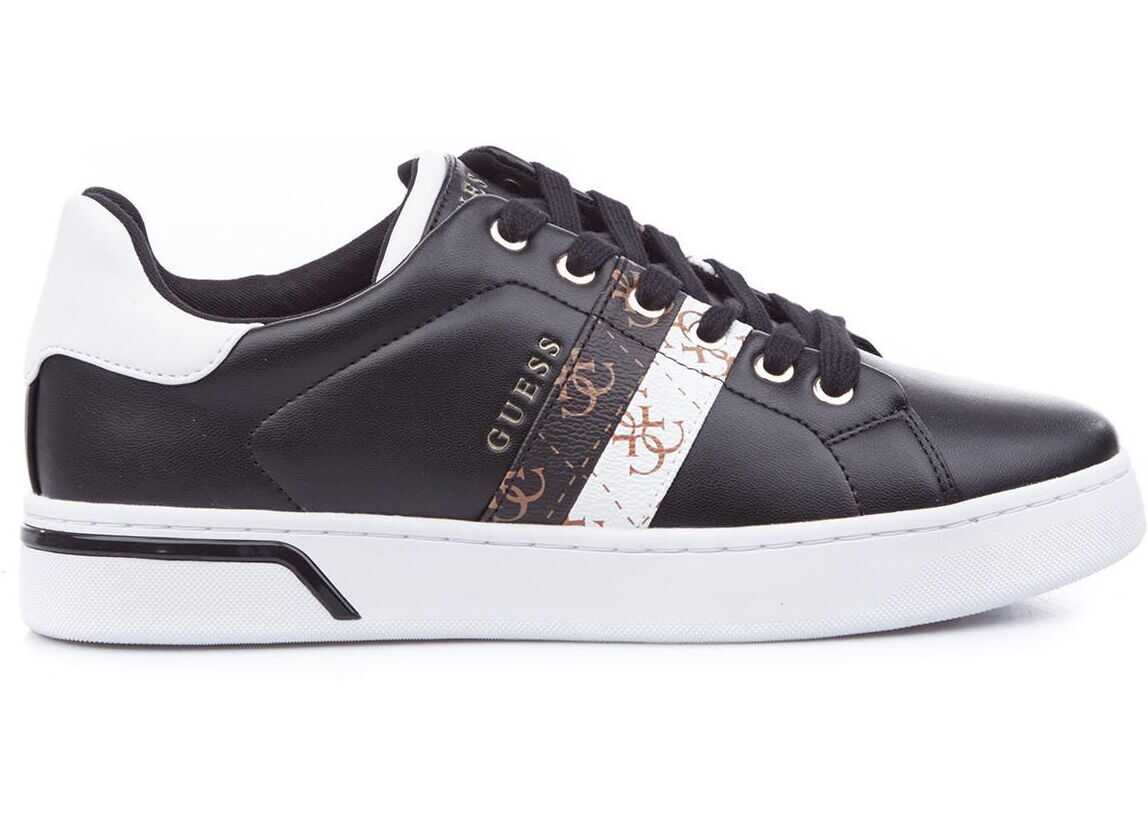 GUESS Sneaker with logo details Black