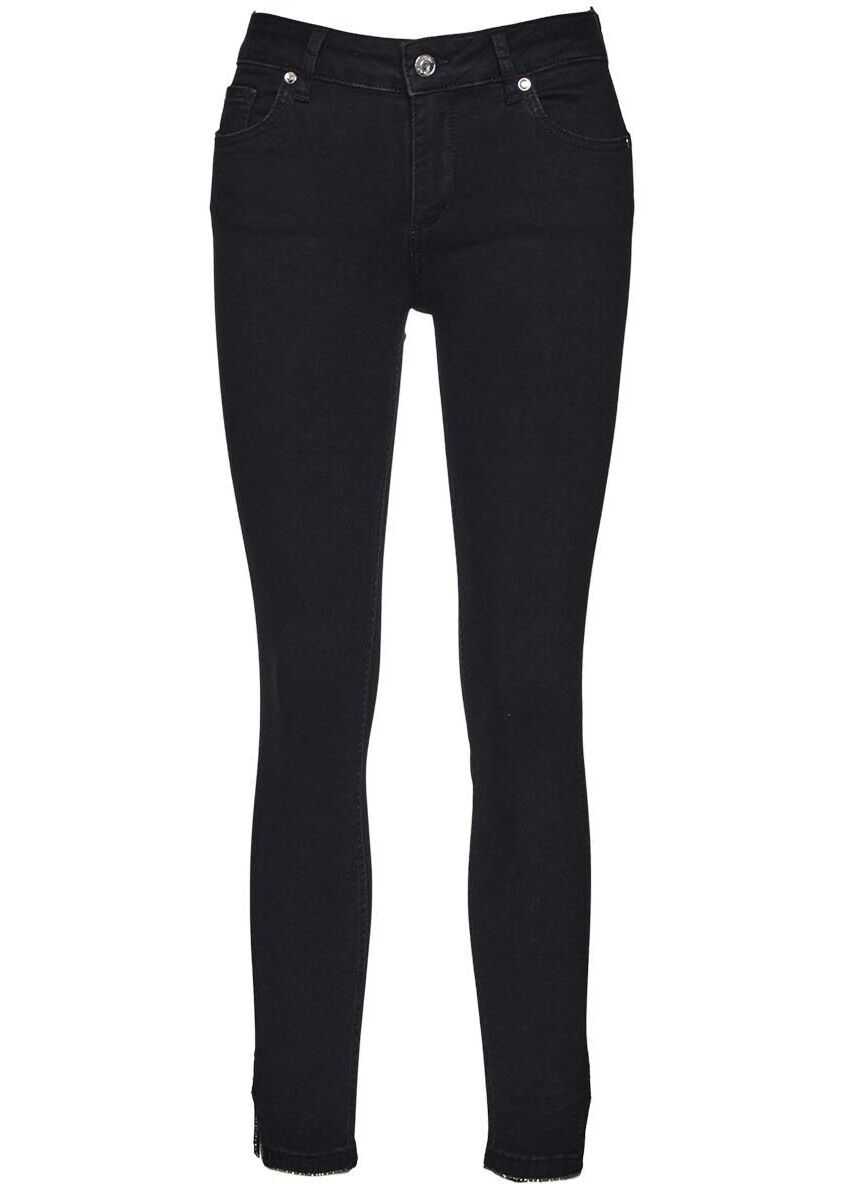 Liu Jo Jeans "Sweet Reg" with rhinestone application Black