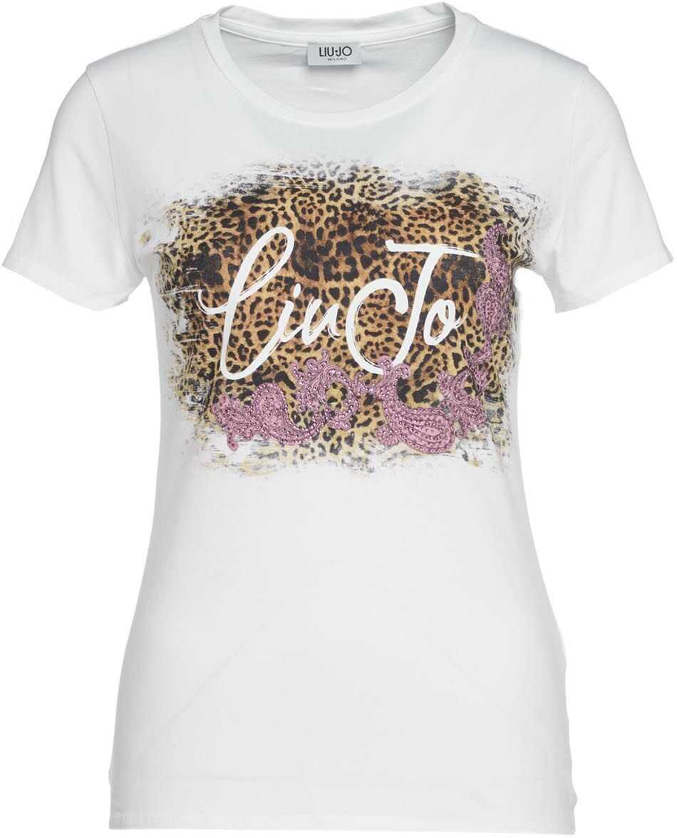 Liu Jo T-shirt with logo print and applications White