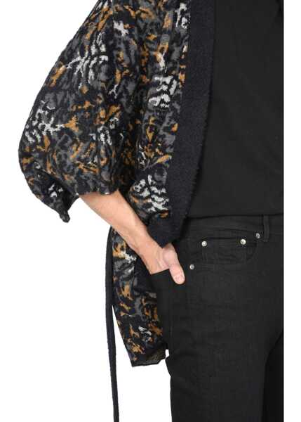 Pulovere casual Saint Laurent Jacquard Knit Kimono ANIMALIER Barbati (BM 8206930) 4