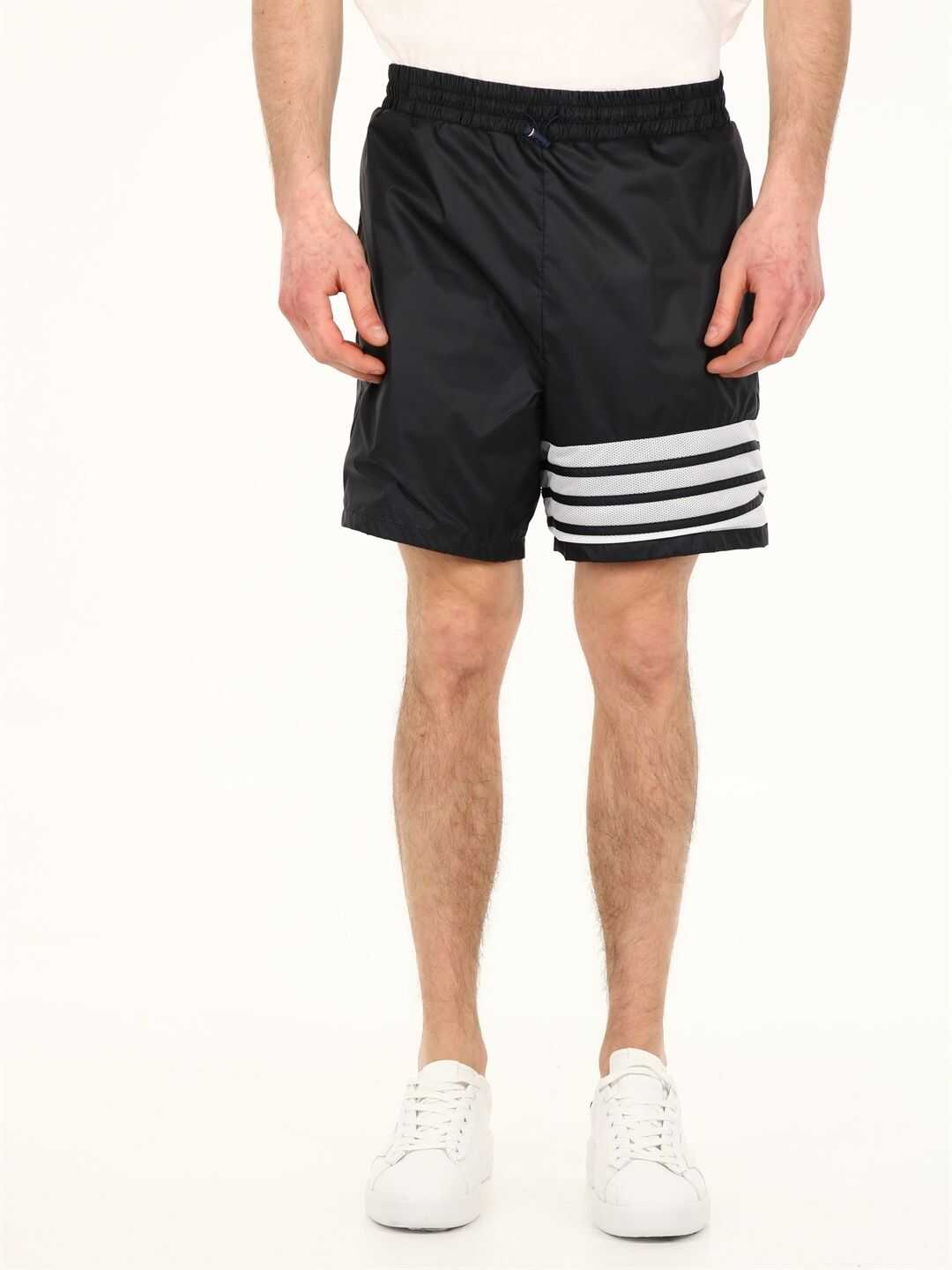 Thom Browne 4-Bar Bermuda Shorts MJQ107A 06859 Blue