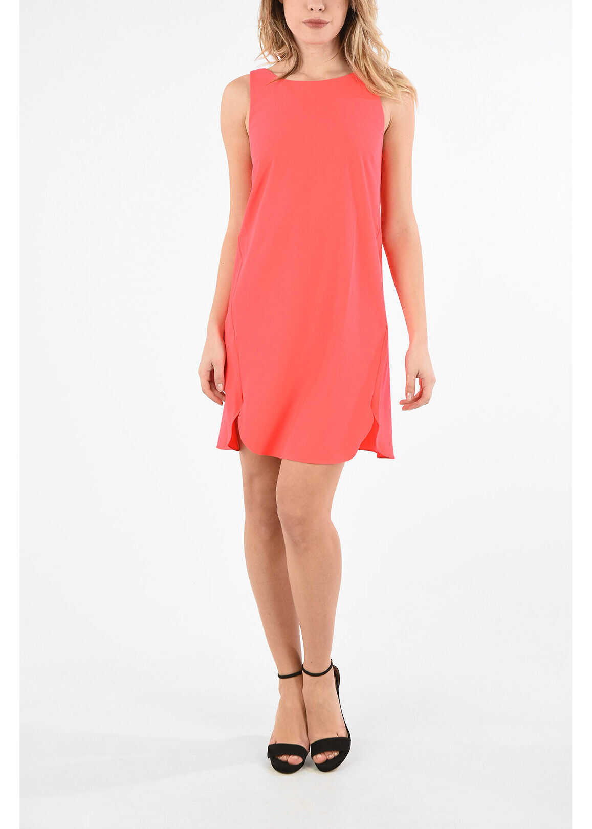 Armani Armani Exchange Cross Back Fluo Dress Pink