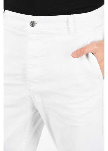Blugi drepti DSQUARED2 17Cm Denim Stretch Regular Fit Jeans White Barbati (BM 8210689) 3
