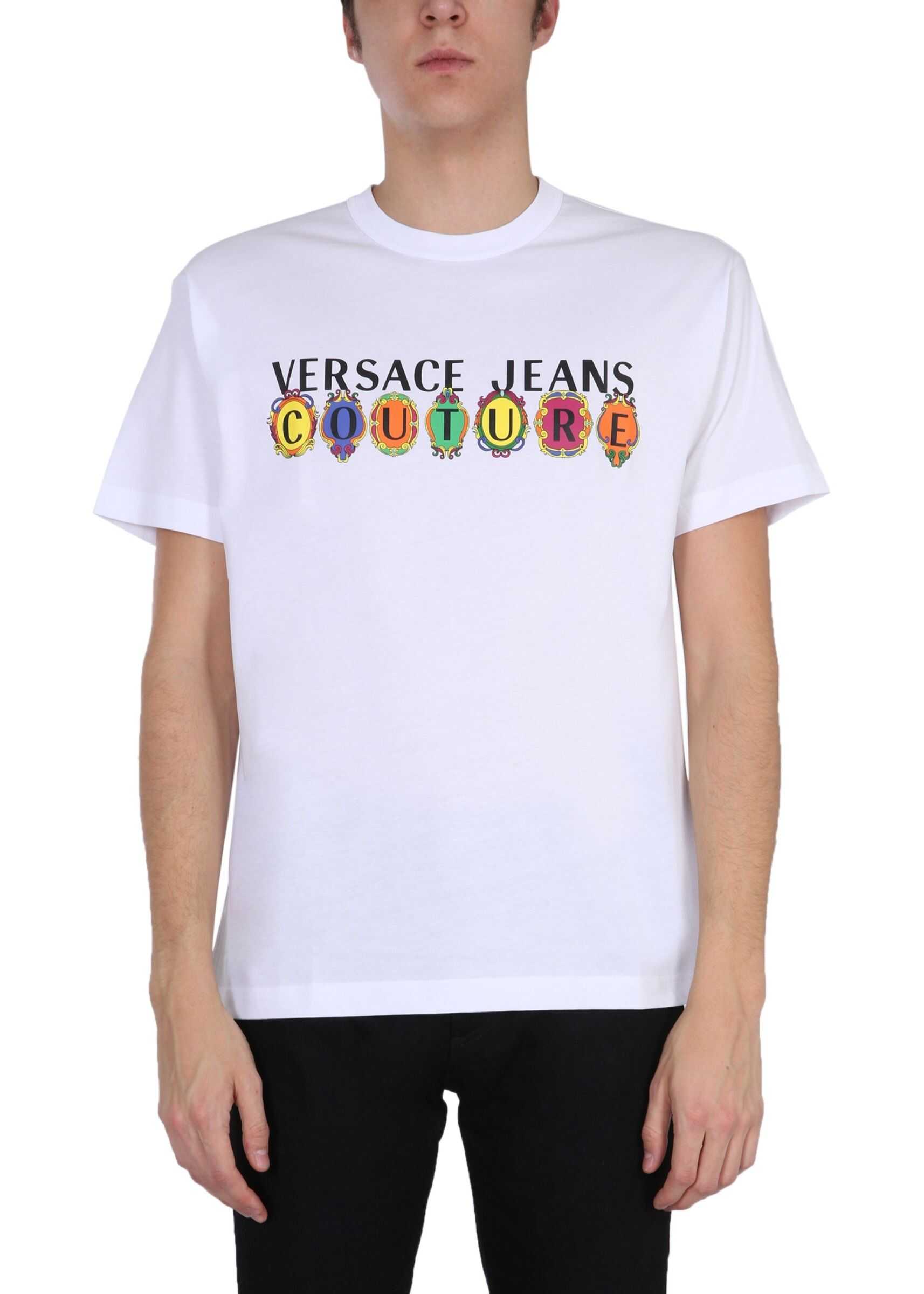 Versace Jeans Couture Crew Neck T-Shirt B3GWA7PA_30457003 WHITE