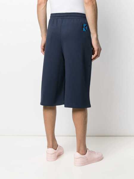 Pantaloni scurti Kenzo Cotton Sweatshirt Shorts BLUE Barbati (BM 8210971) 4