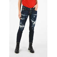 Blugi drepti Distressed Cropped Jennifer Jeans Femei