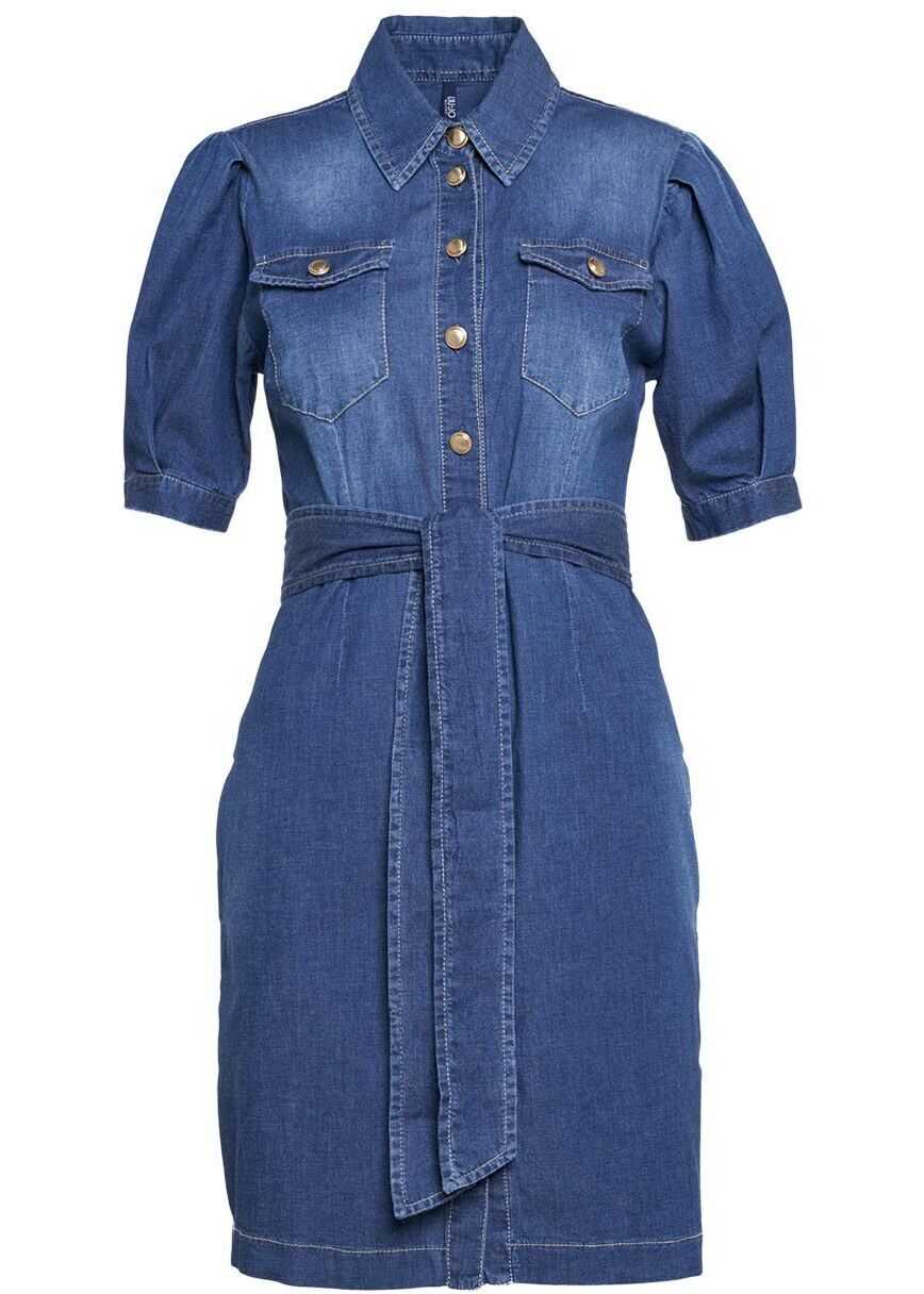 Liu Jo Dress in denim with waist band Blue