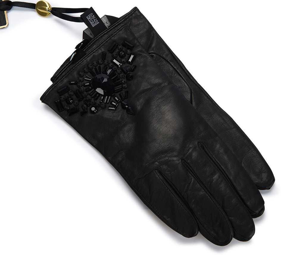 Ted Baker Embellished Detail Leather Glove XA4W Black